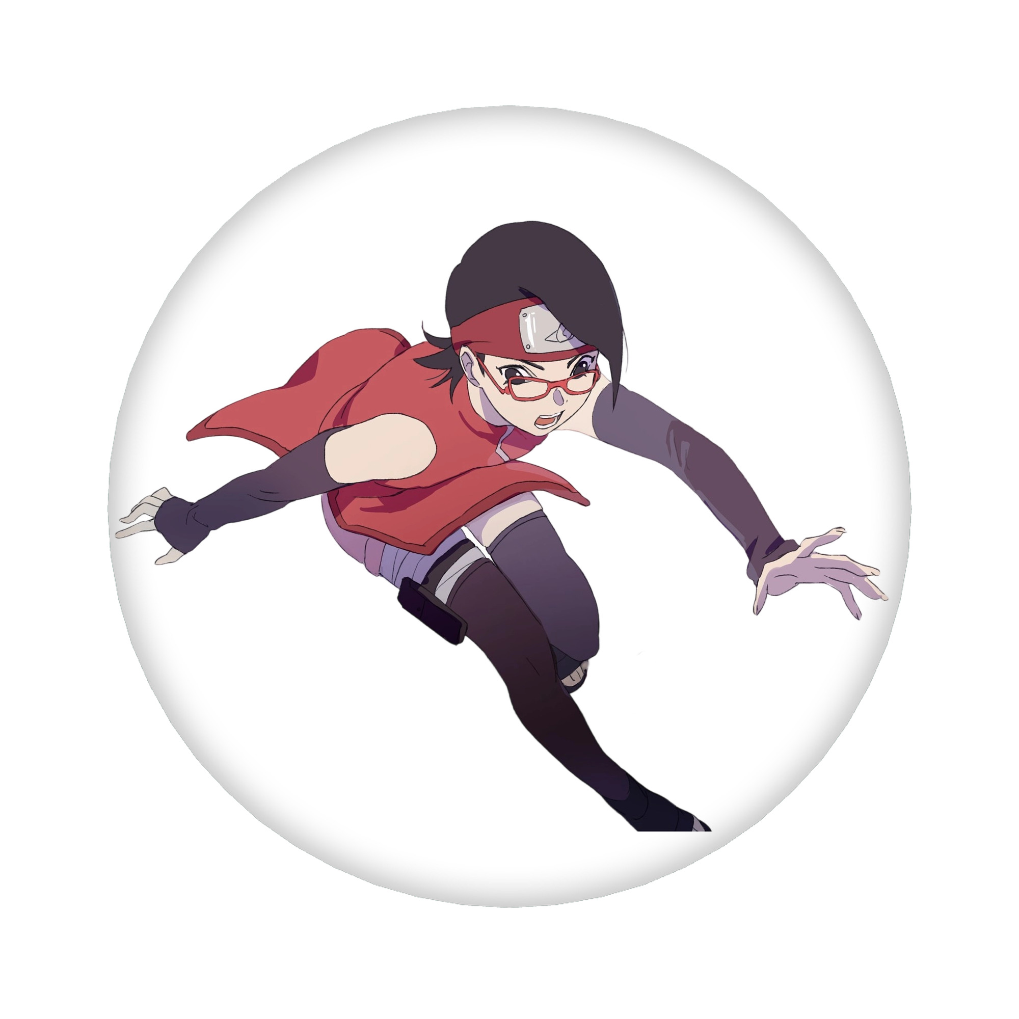 （画像用） NARUTO -ナルト- うちは サラダ Uchiha Sarada 6cm 缶バッジ 複数セット