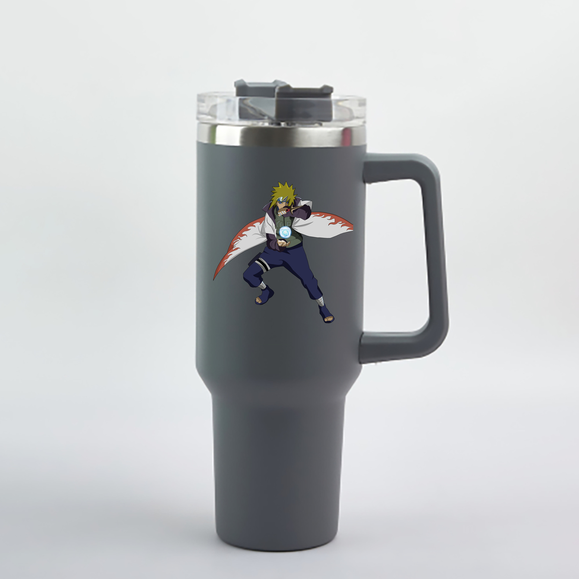 （画像用） NARUTO -ナルト- 波風 ミナト Namikaze Minato 1200mL車用タンブラー - クリスタルステッカー（プラスチックストロー付き）