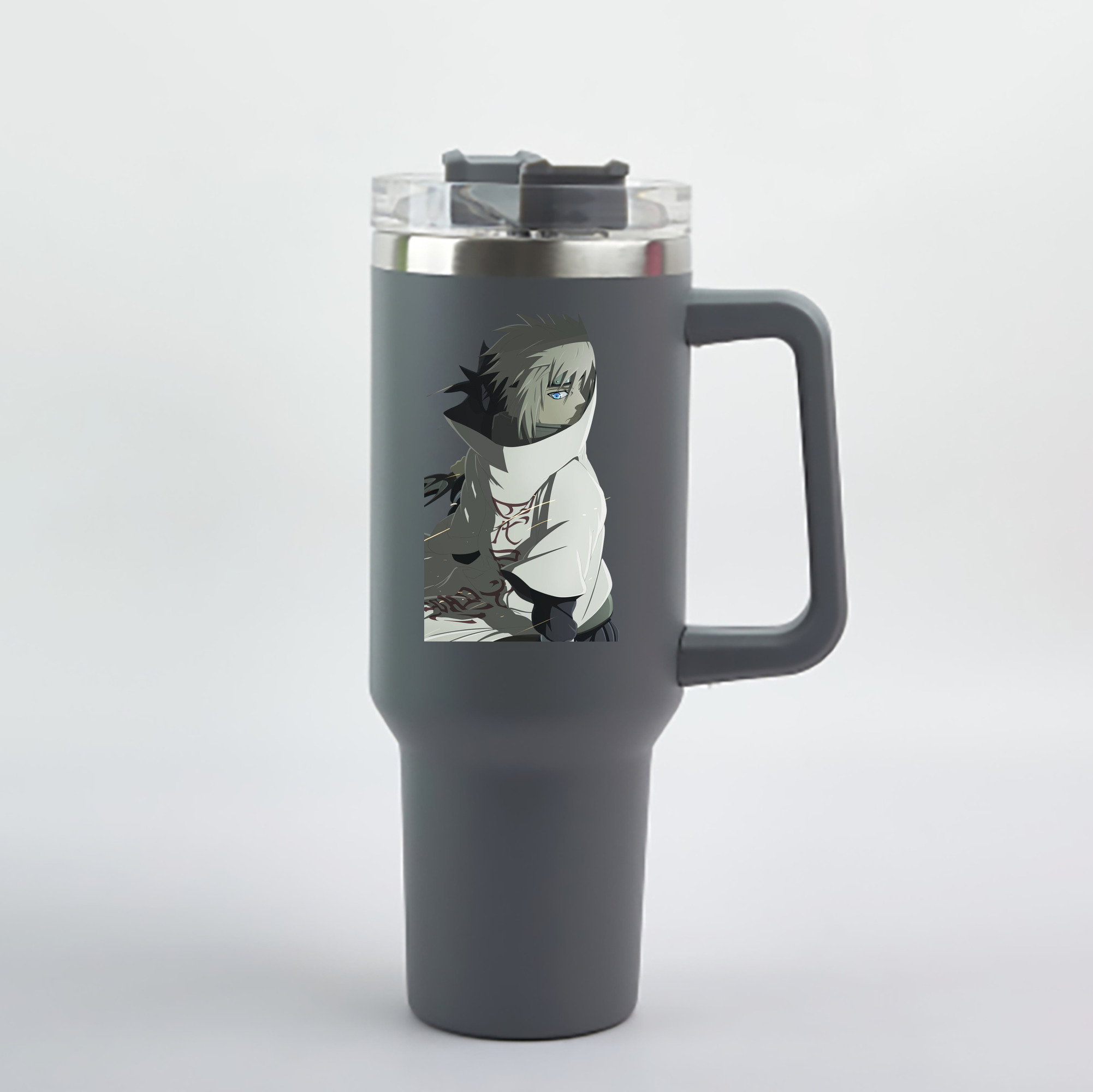 （画像用） NARUTO -ナルト- 波風 ミナト Namikaze Minato 1200mL車用タンブラー - クリスタルステッカー（プラスチックストロー付き）