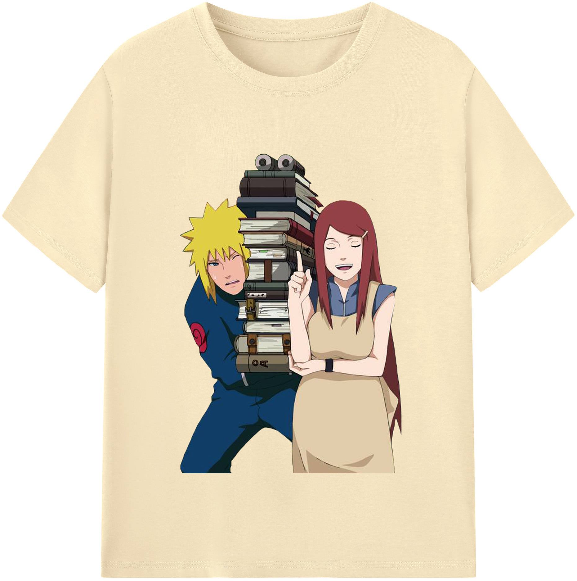 （画像用） NARUTO -ナルト- 波風 ミナト Namikaze Minato 綿100％半袖Tシャツ（フロントプリント）