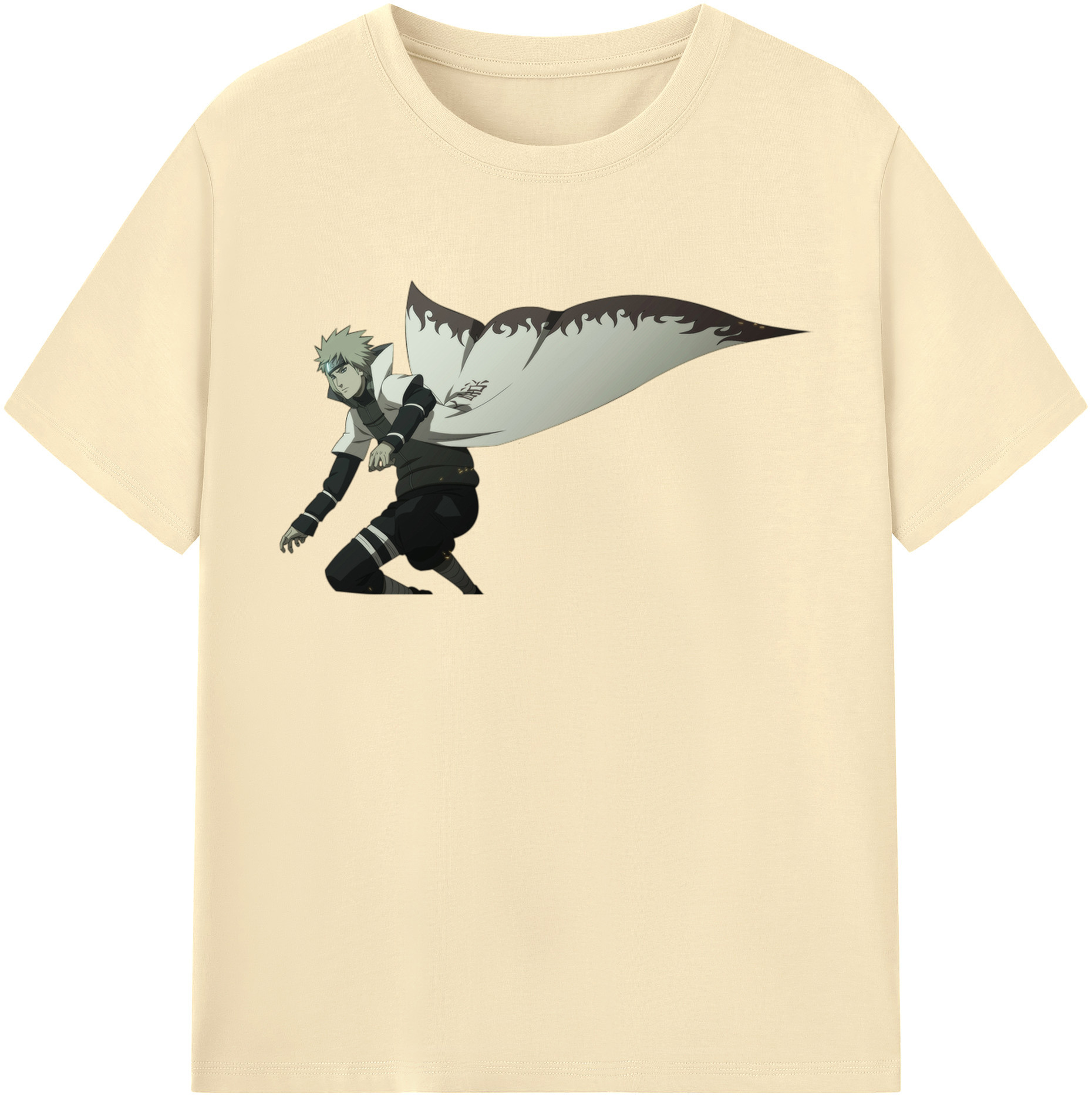 （画像用） NARUTO -ナルト- 波風 ミナト Namikaze Minato 綿100％半袖Tシャツ（フロントプリント）
