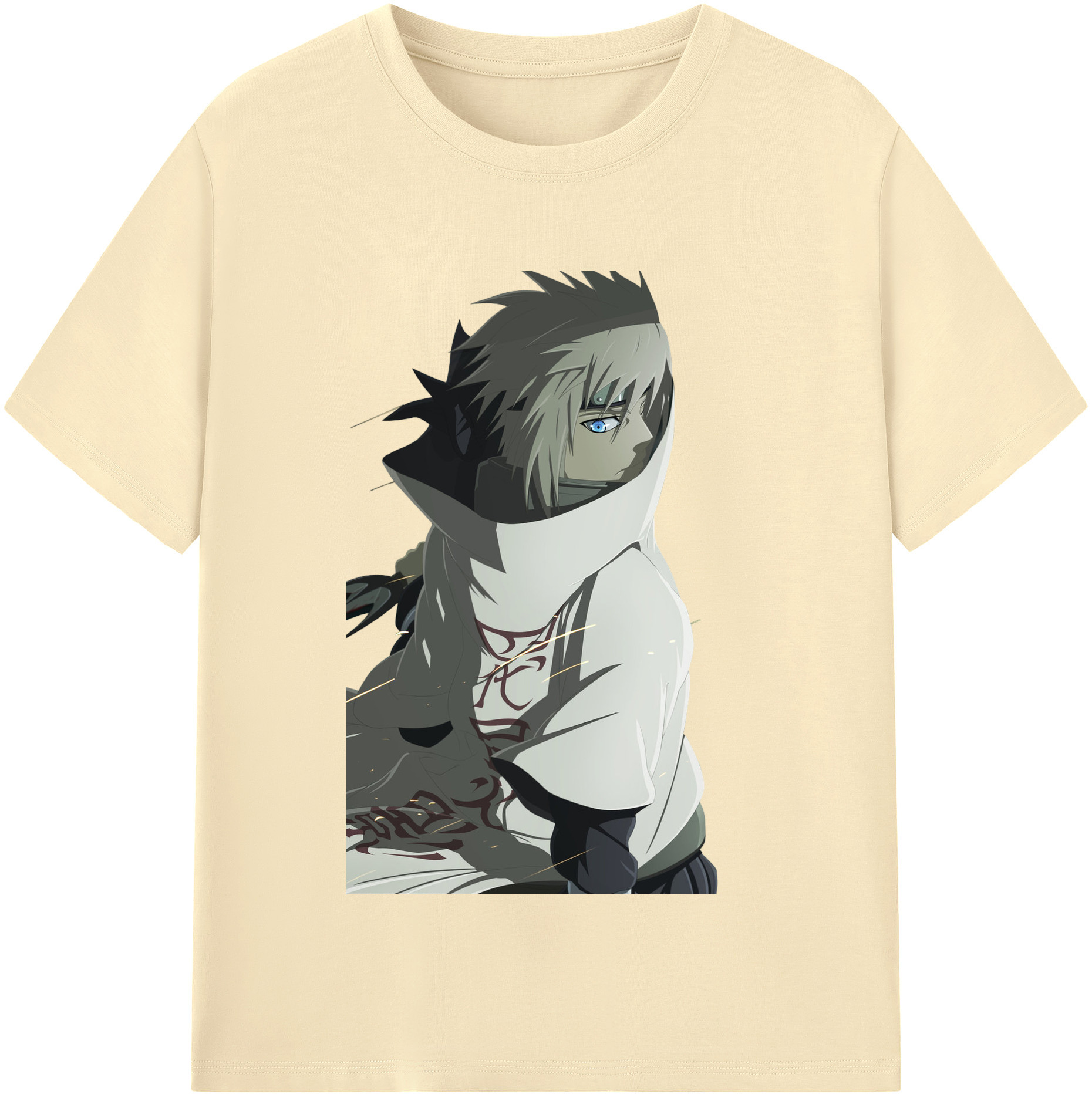 （画像用） NARUTO -ナルト- 波風 ミナト Namikaze Minato 綿100％半袖Tシャツ（フロントプリント）