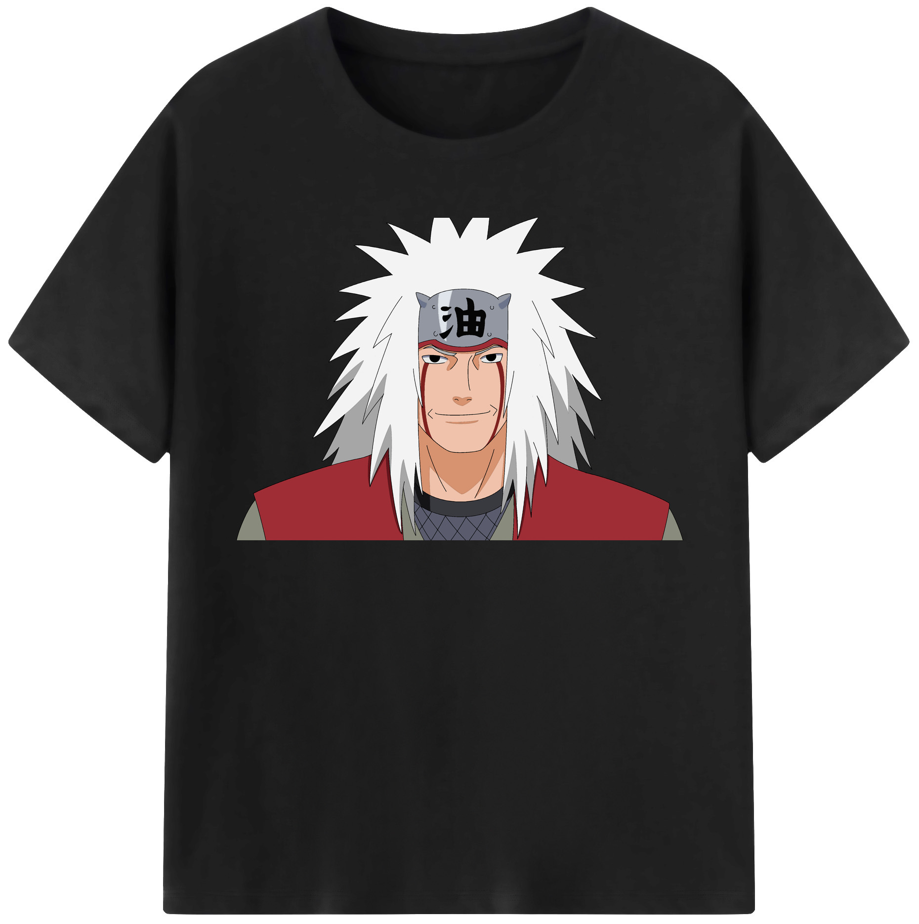 （画像用） NARUTO -ナルト- 自来也（じらいや） Jiraiya 綿100％半袖Tシャツ（フロントプリント）