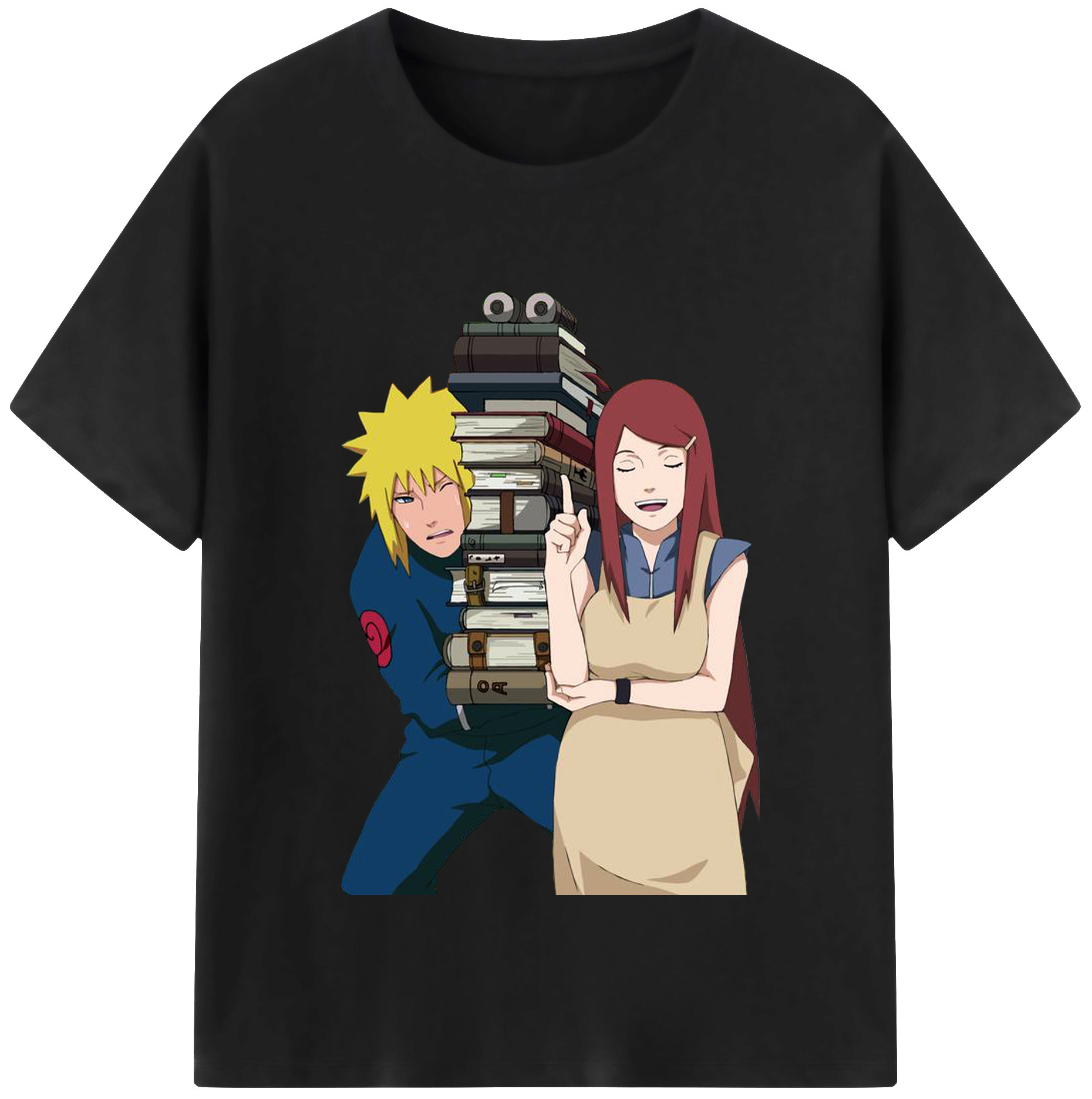 （画像用） NARUTO -ナルト- 波風 ミナト Namikaze Minato 綿100％半袖Tシャツ（フロントプリント）