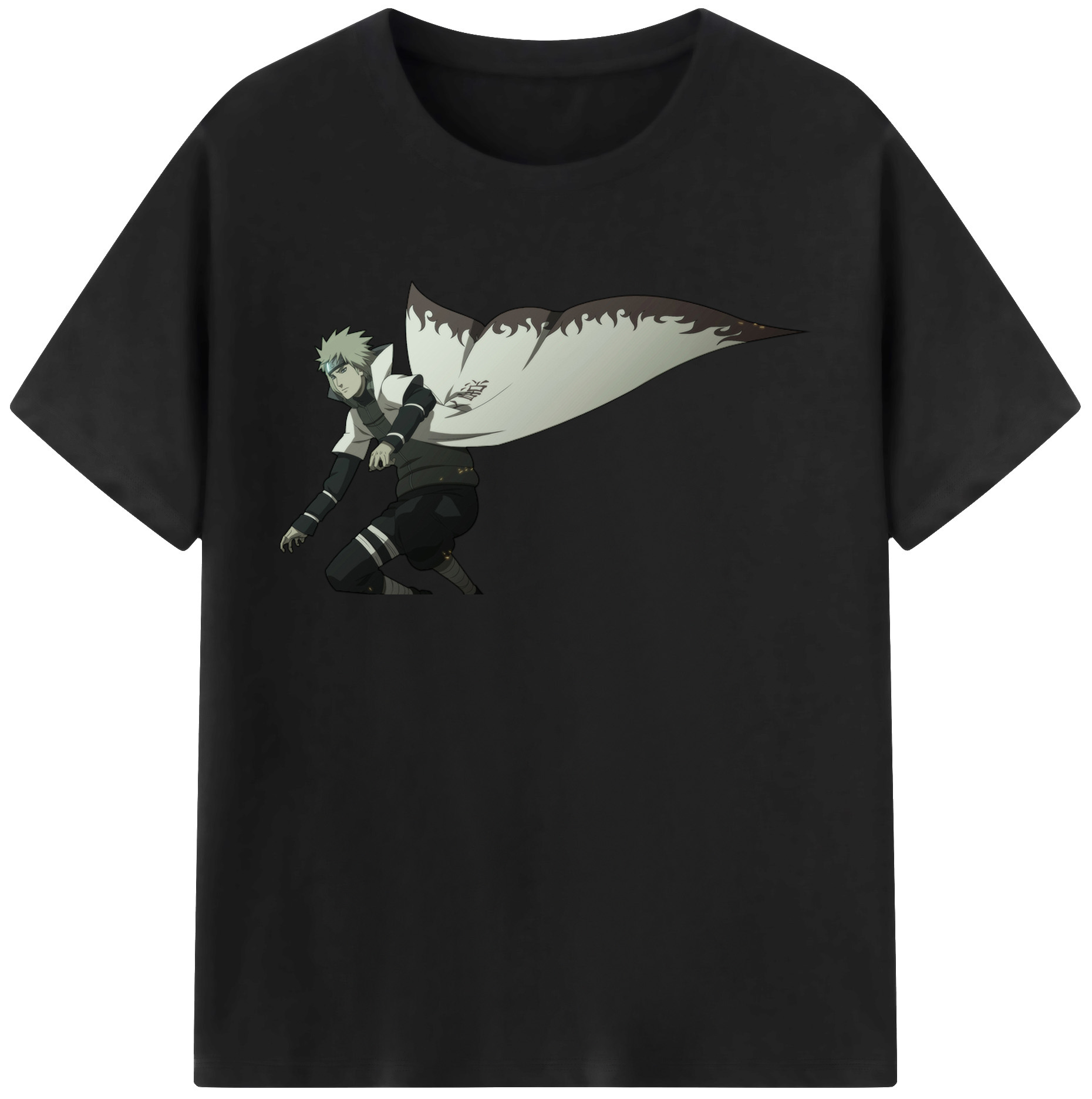 （画像用） NARUTO -ナルト- 波風 ミナト Namikaze Minato 綿100％半袖Tシャツ（フロントプリント）
