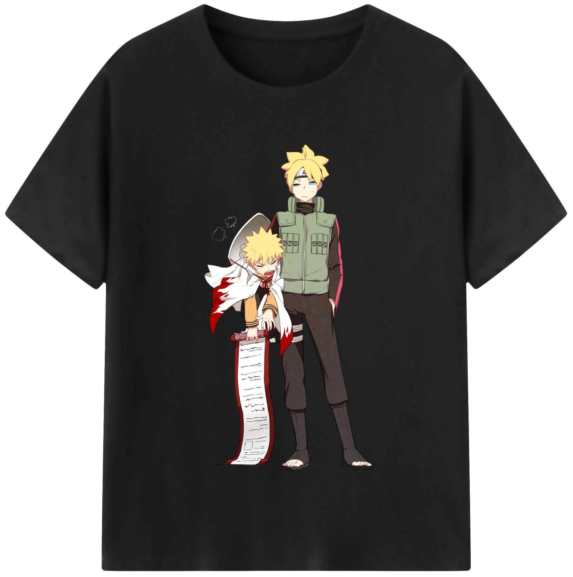 （画像用） NARUTO -ナルト- 波風 ミナト Namikaze Minato 綿100％半袖Tシャツ（フロントプリント）