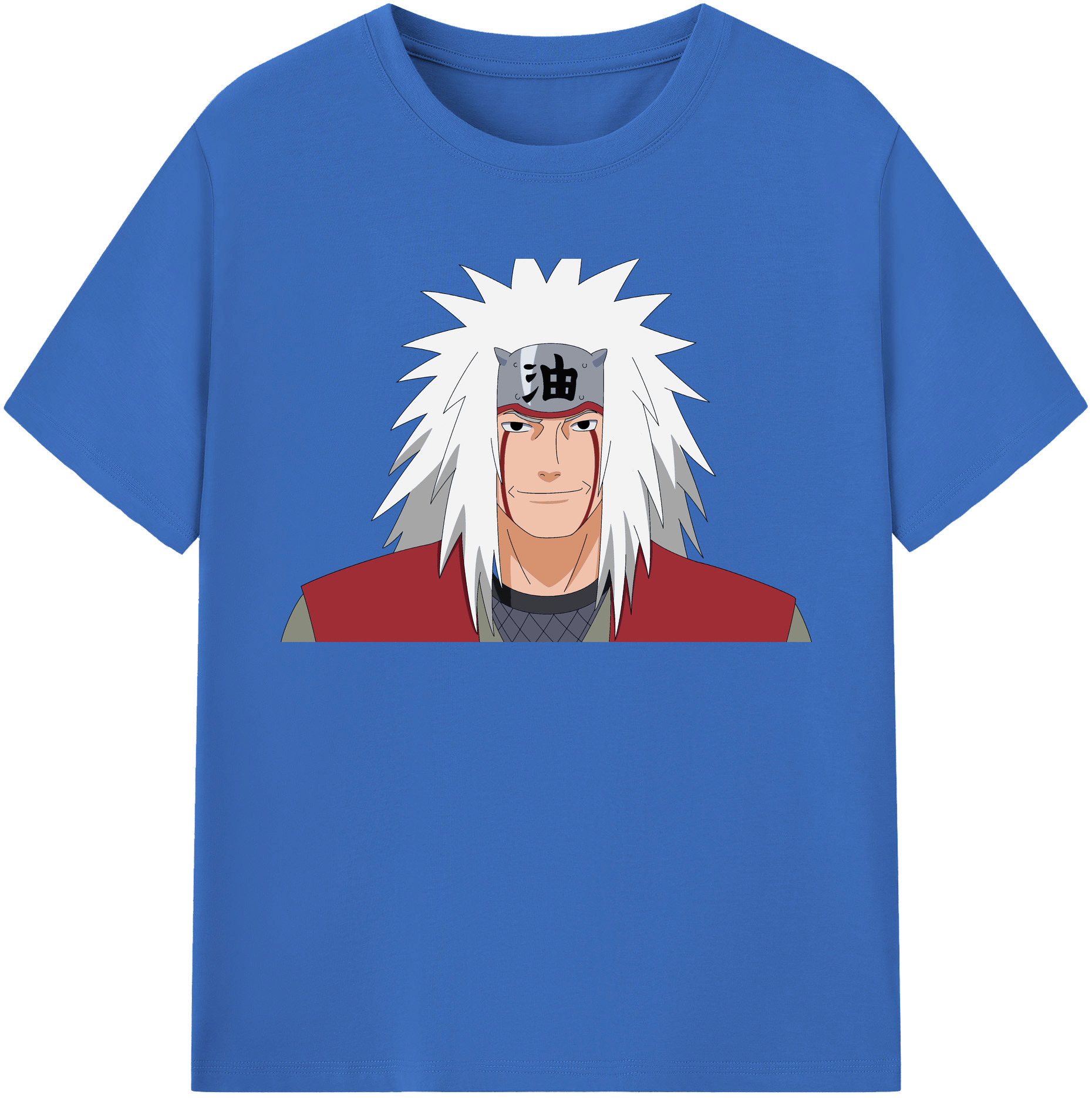 （画像用） NARUTO -ナルト- 自来也（じらいや） Jiraiya 綿100％半袖Tシャツ（フロントプリント）