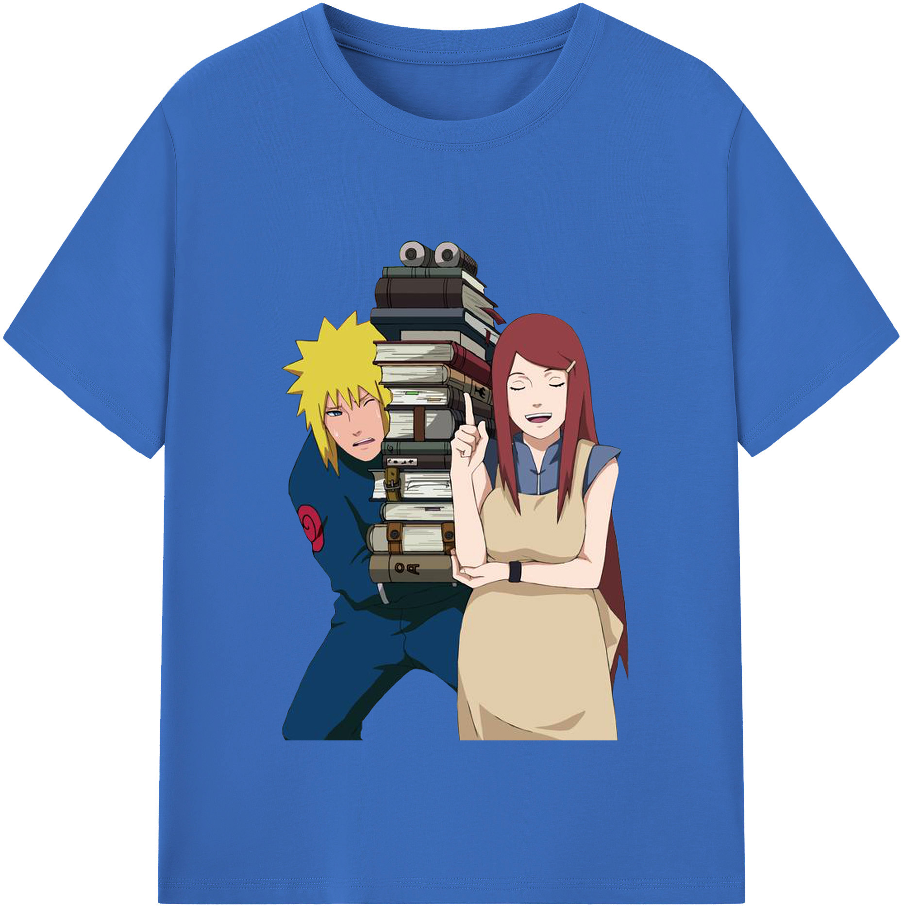 （画像用） NARUTO -ナルト- 波風 ミナト Namikaze Minato 綿100％半袖Tシャツ（フロントプリント）