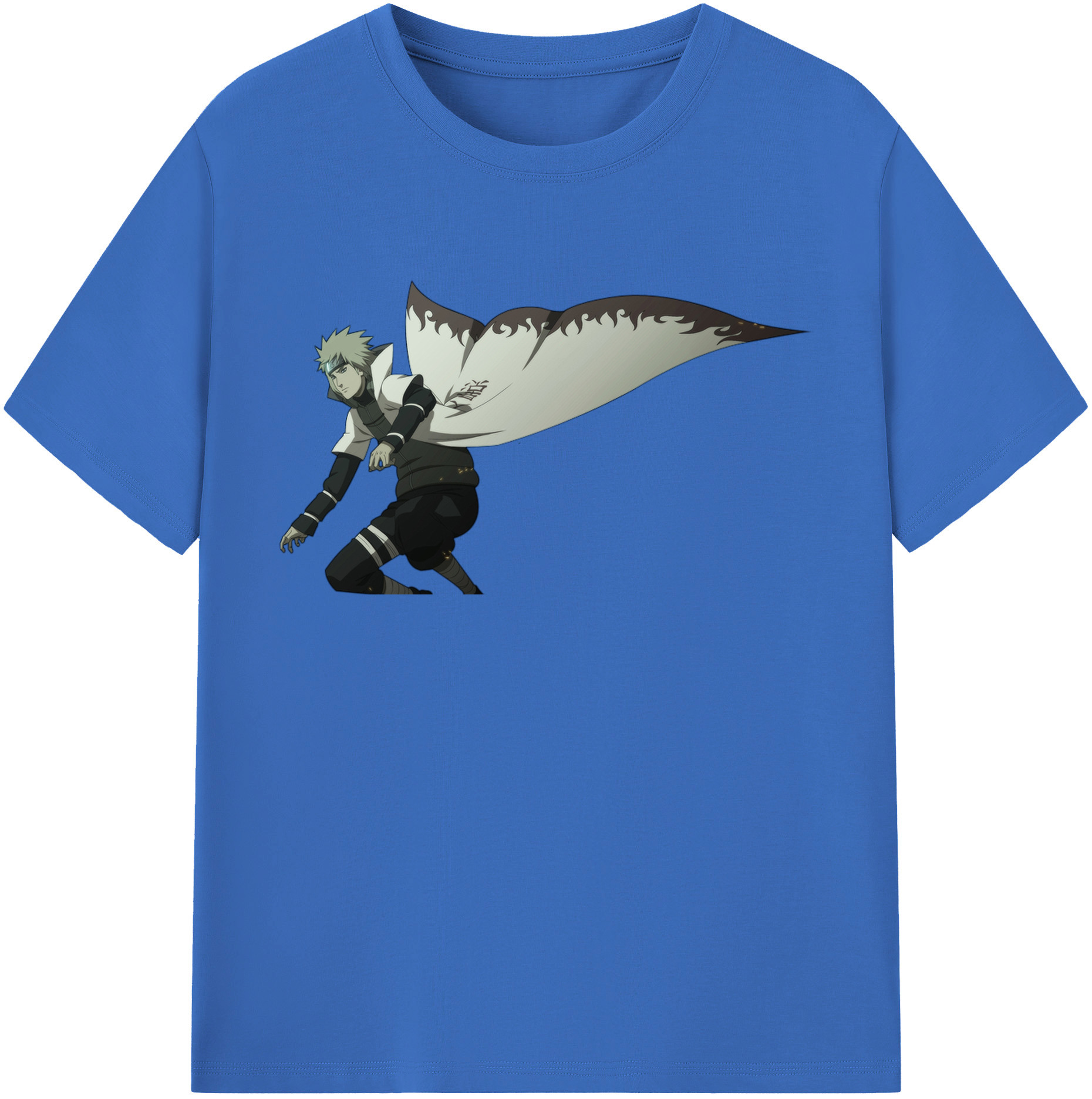 （画像用） NARUTO -ナルト- 波風 ミナト Namikaze Minato 綿100％半袖Tシャツ（フロントプリント）