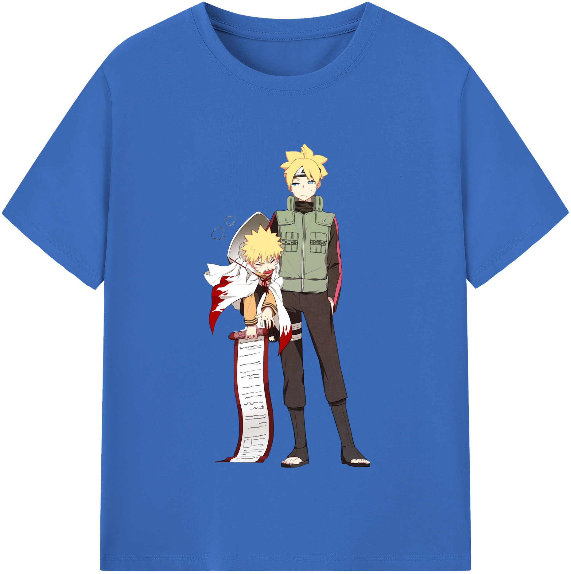 （画像用） NARUTO -ナルト- 波風 ミナト Namikaze Minato 綿100％半袖Tシャツ（フロントプリント）
