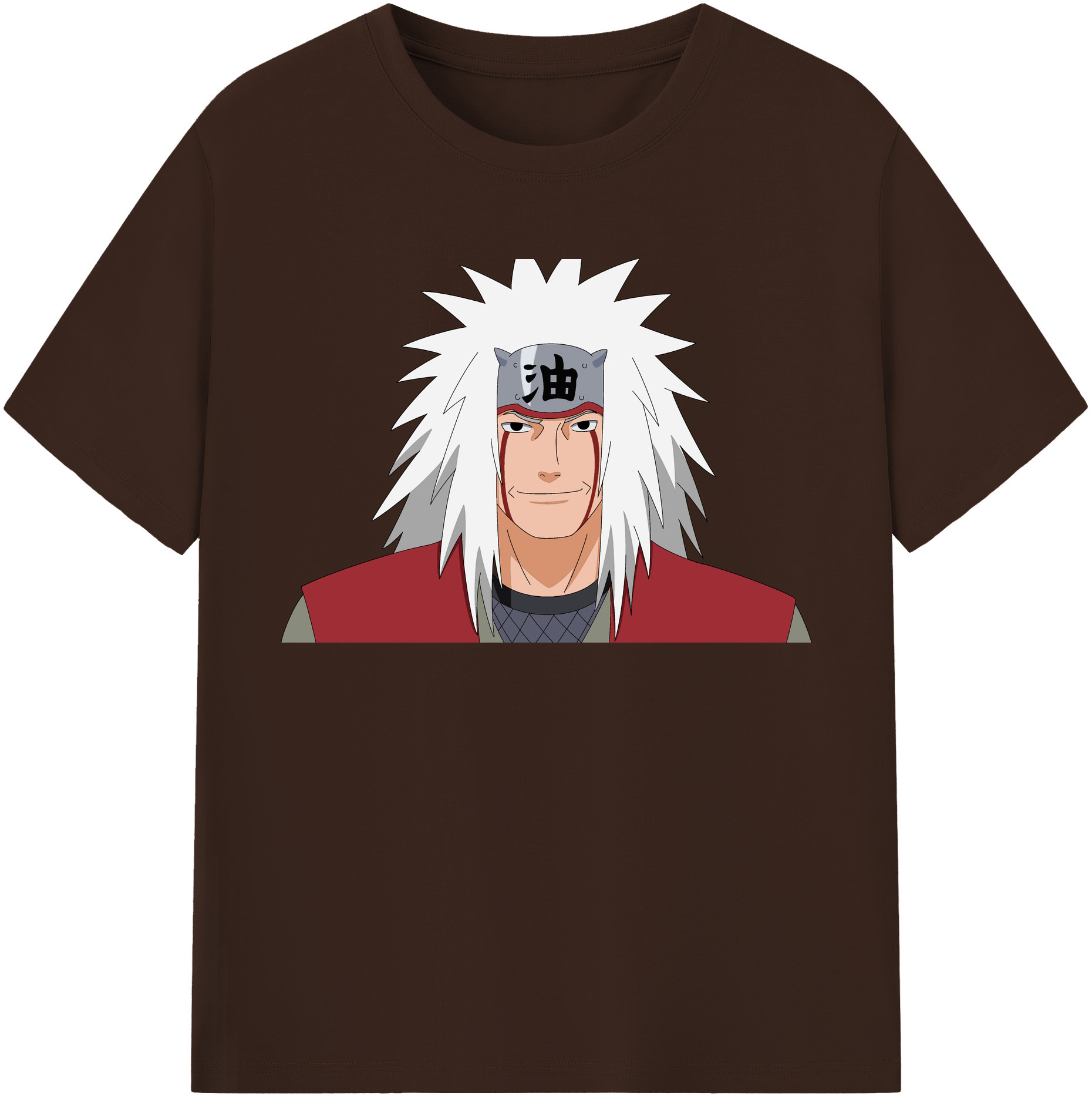 （画像用） NARUTO -ナルト- 自来也（じらいや） Jiraiya 綿100％半袖Tシャツ（フロントプリント）