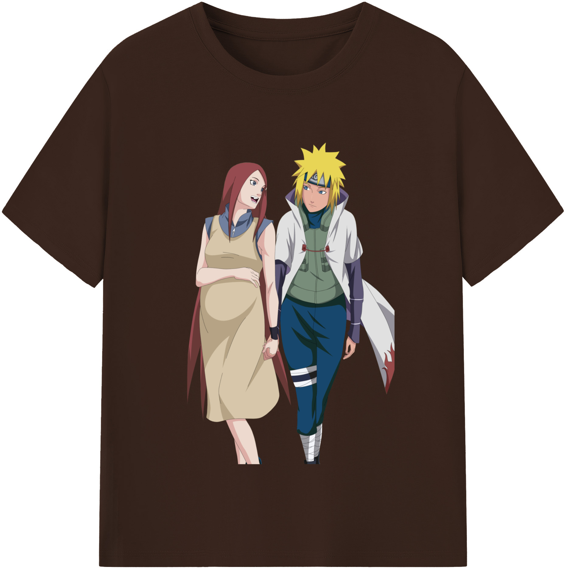 （画像用） NARUTO -ナルト- 波風 ミナト Namikaze Minato 綿100％半袖Tシャツ（フロントプリント）