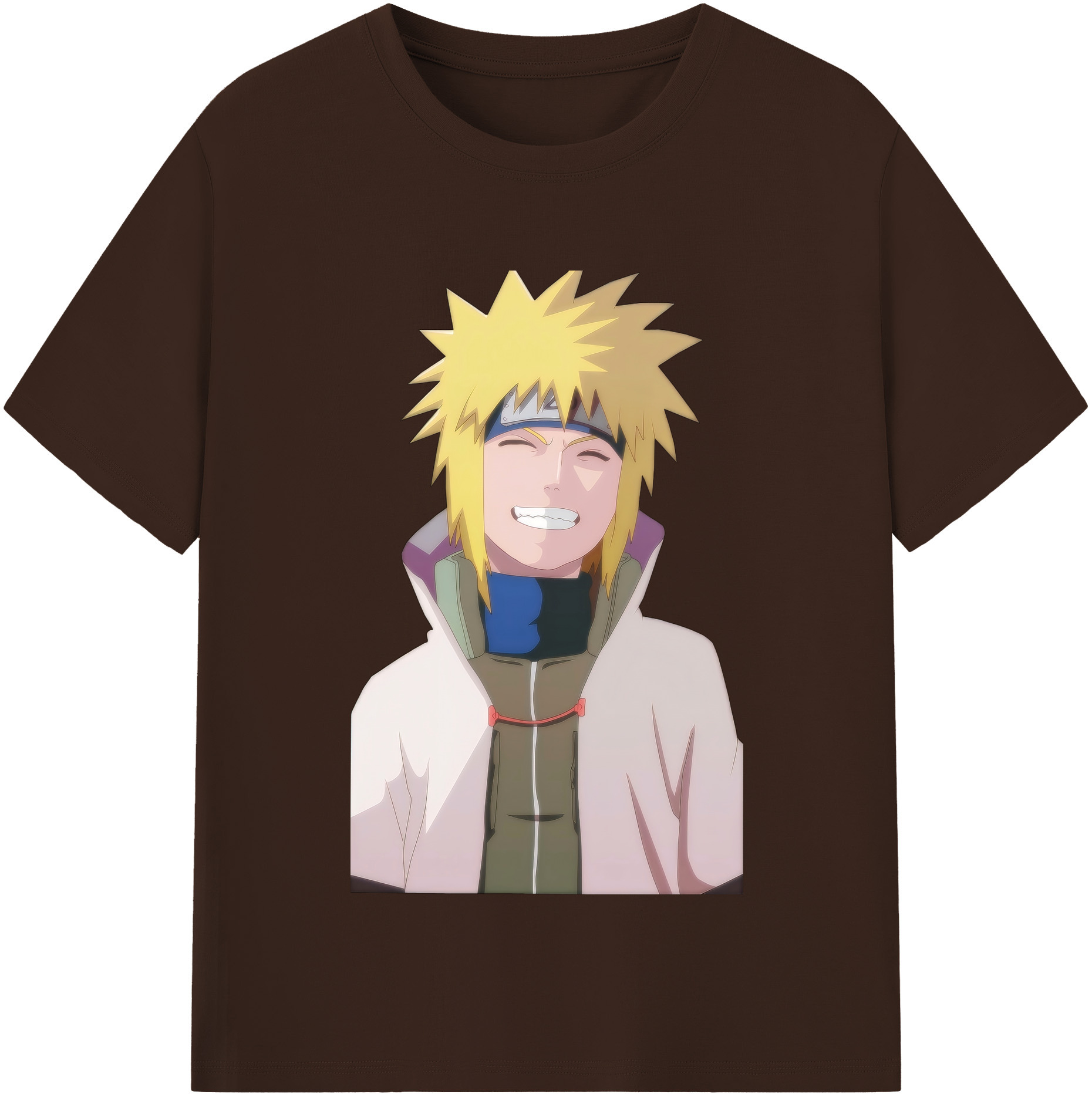 （画像用） NARUTO -ナルト- 波風 ミナト Namikaze Minato 綿100％半袖Tシャツ（フロントプリント）