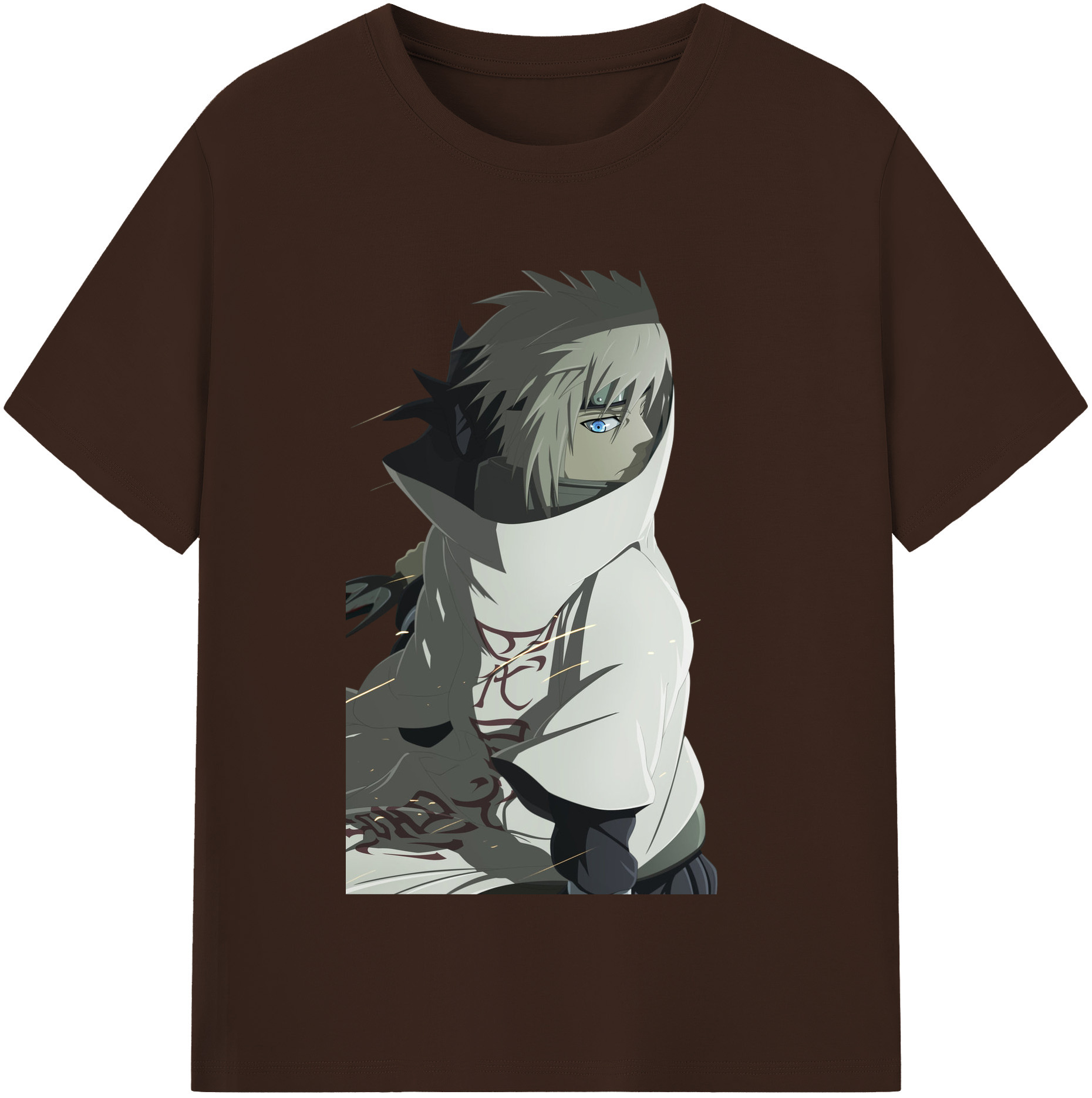 （画像用） NARUTO -ナルト- 波風 ミナト Namikaze Minato 綿100％半袖Tシャツ（フロントプリント）