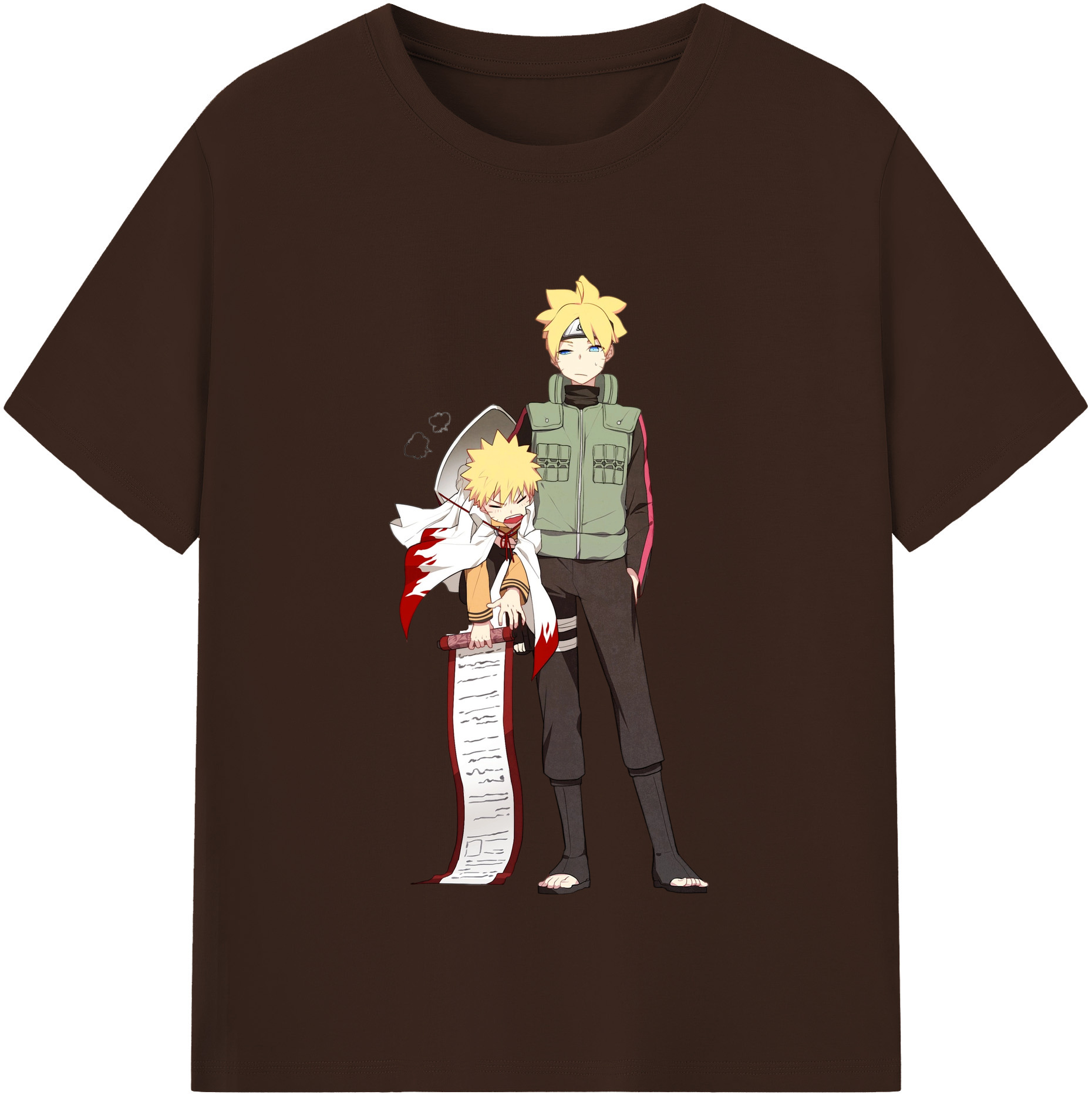 （画像用） NARUTO -ナルト- 波風 ミナト Namikaze Minato 綿100％半袖Tシャツ（フロントプリント）