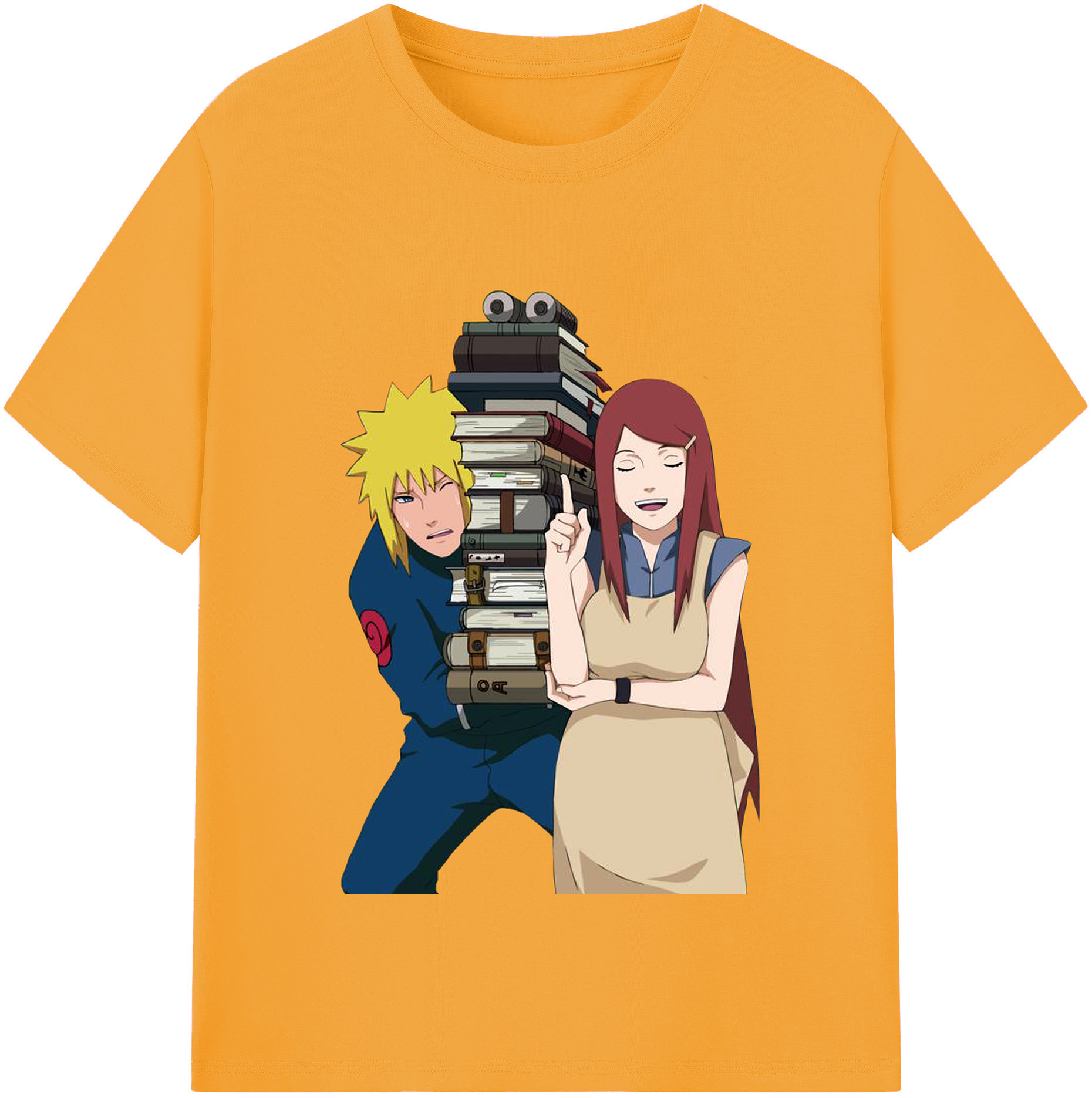 （画像用） NARUTO -ナルト- 波風 ミナト Namikaze Minato 綿100％半袖Tシャツ（フロントプリント）