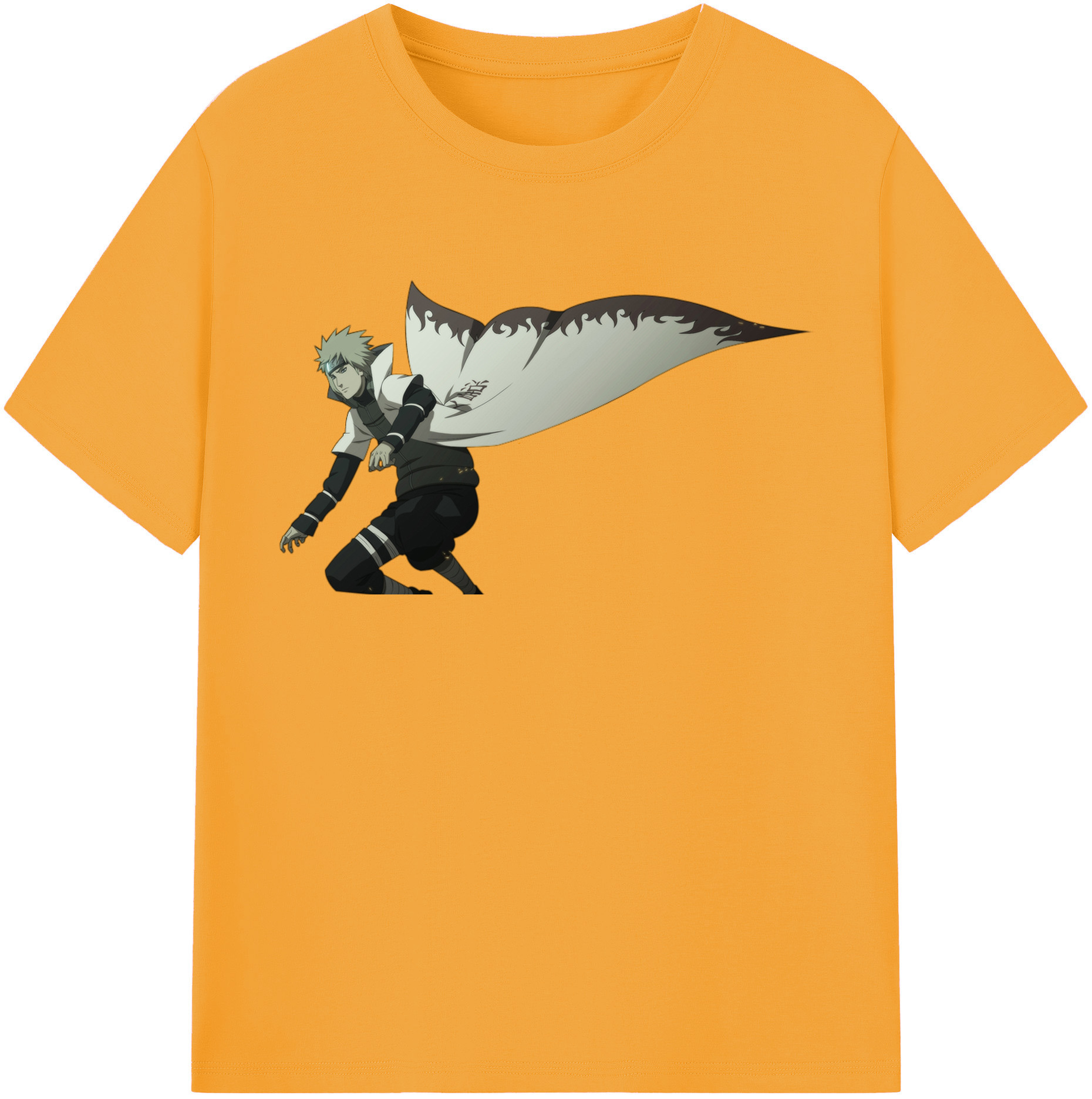 （画像用） NARUTO -ナルト- 波風 ミナト Namikaze Minato 綿100％半袖Tシャツ（フロントプリント）