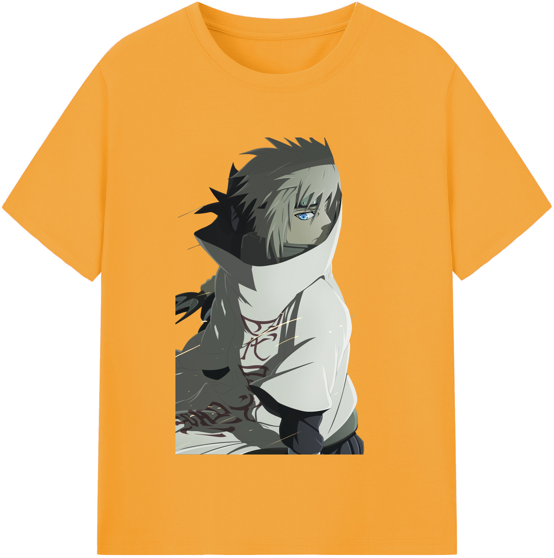 （画像用） NARUTO -ナルト- 波風 ミナト Namikaze Minato 綿100％半袖Tシャツ（フロントプリント）