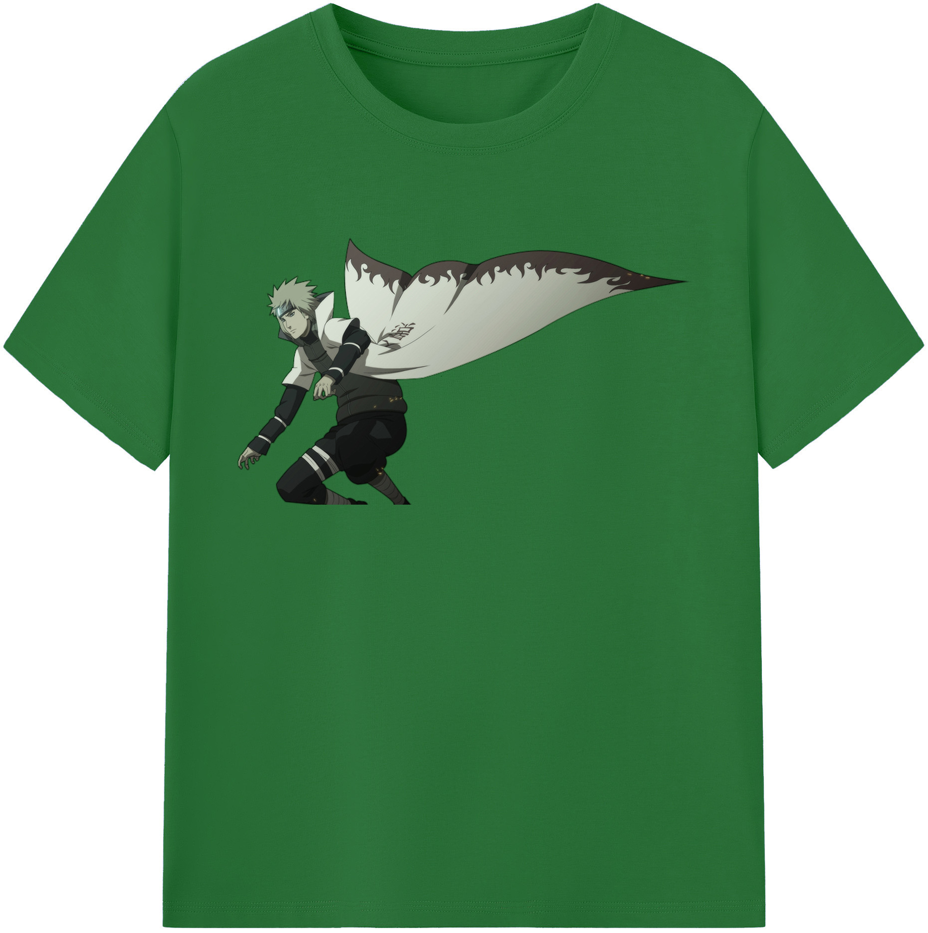 （画像用） NARUTO -ナルト- 波風 ミナト Namikaze Minato 綿100％半袖Tシャツ（フロントプリント）