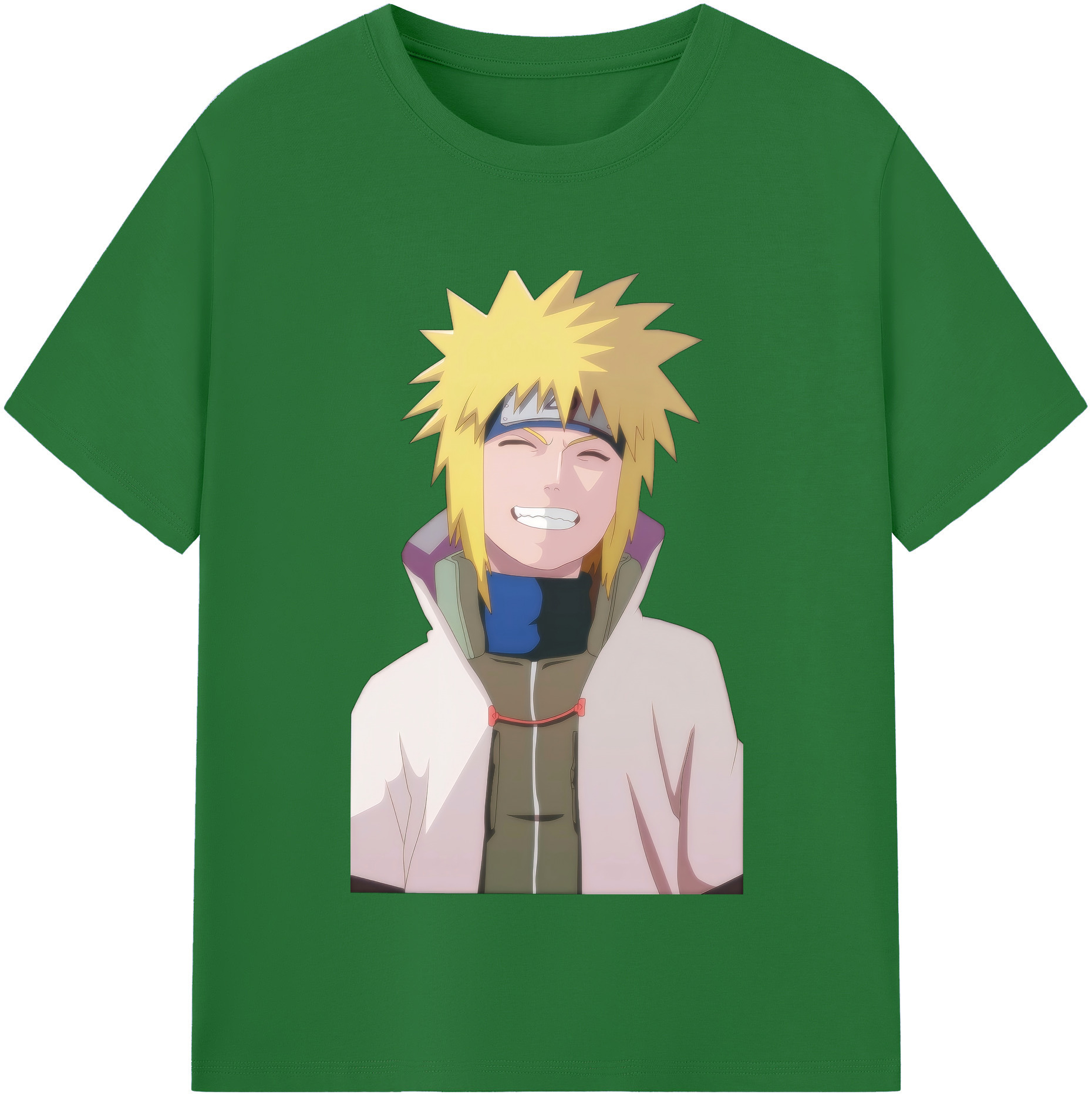 （画像用） NARUTO -ナルト- 波風 ミナト Namikaze Minato 綿100％半袖Tシャツ（フロントプリント）