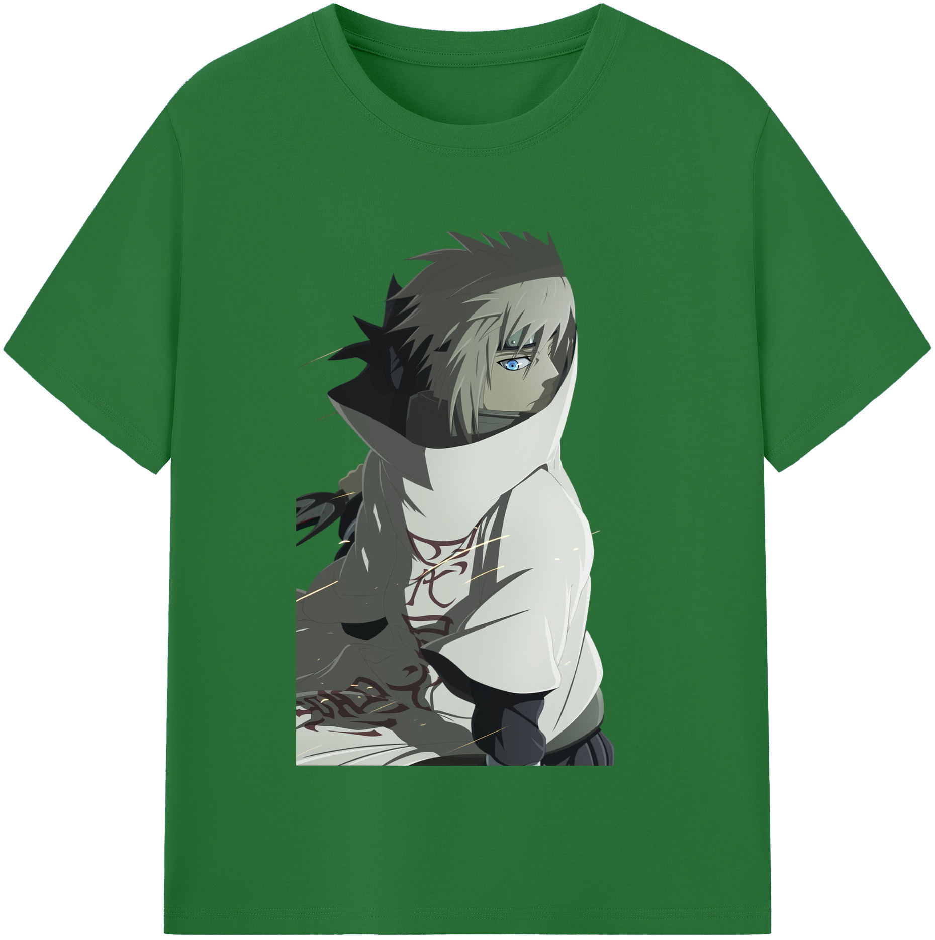 （画像用） NARUTO -ナルト- 波風 ミナト Namikaze Minato 綿100％半袖Tシャツ（フロントプリント）