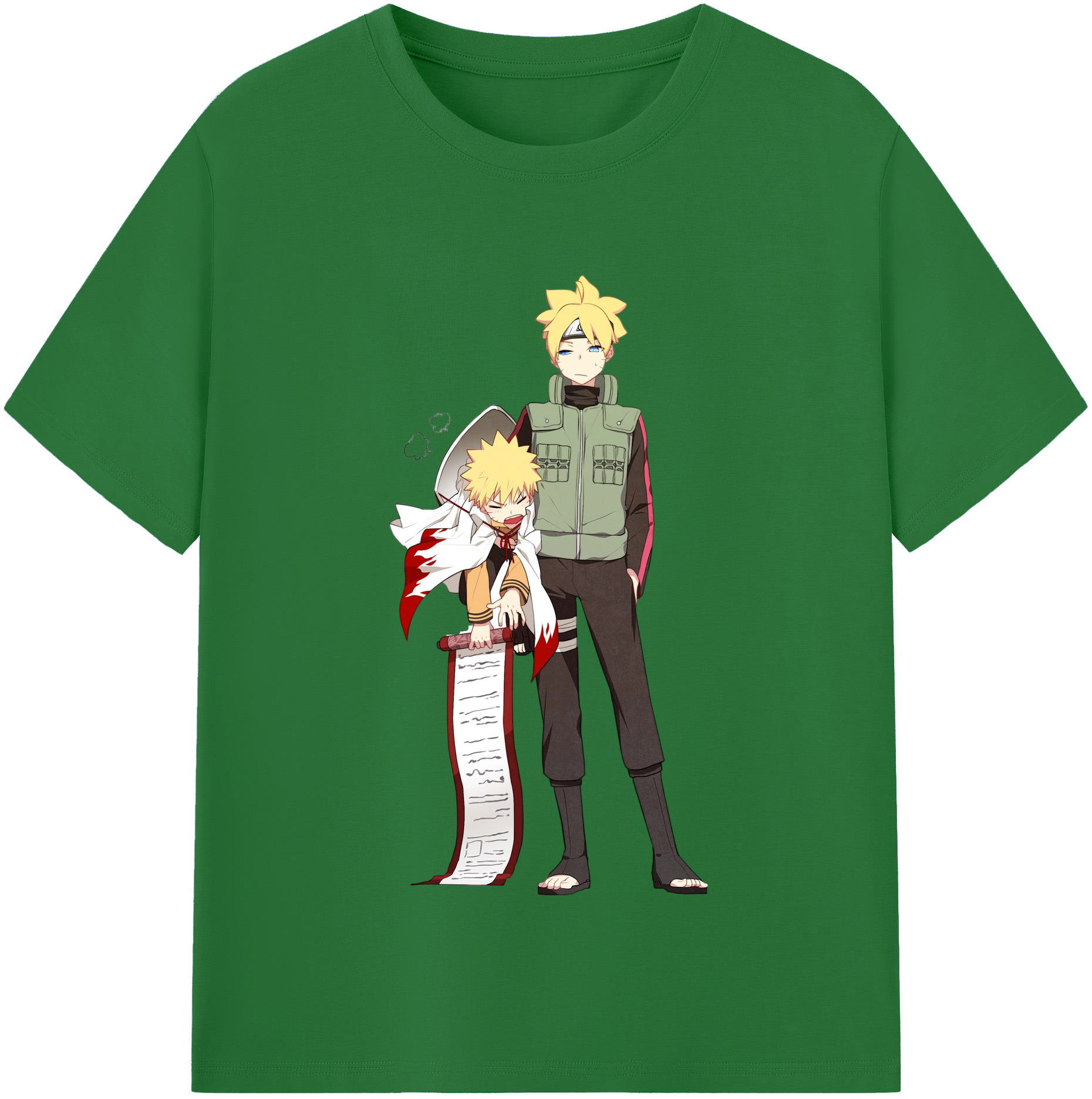 （画像用） NARUTO -ナルト- 波風 ミナト Namikaze Minato 綿100％半袖Tシャツ（フロントプリント）