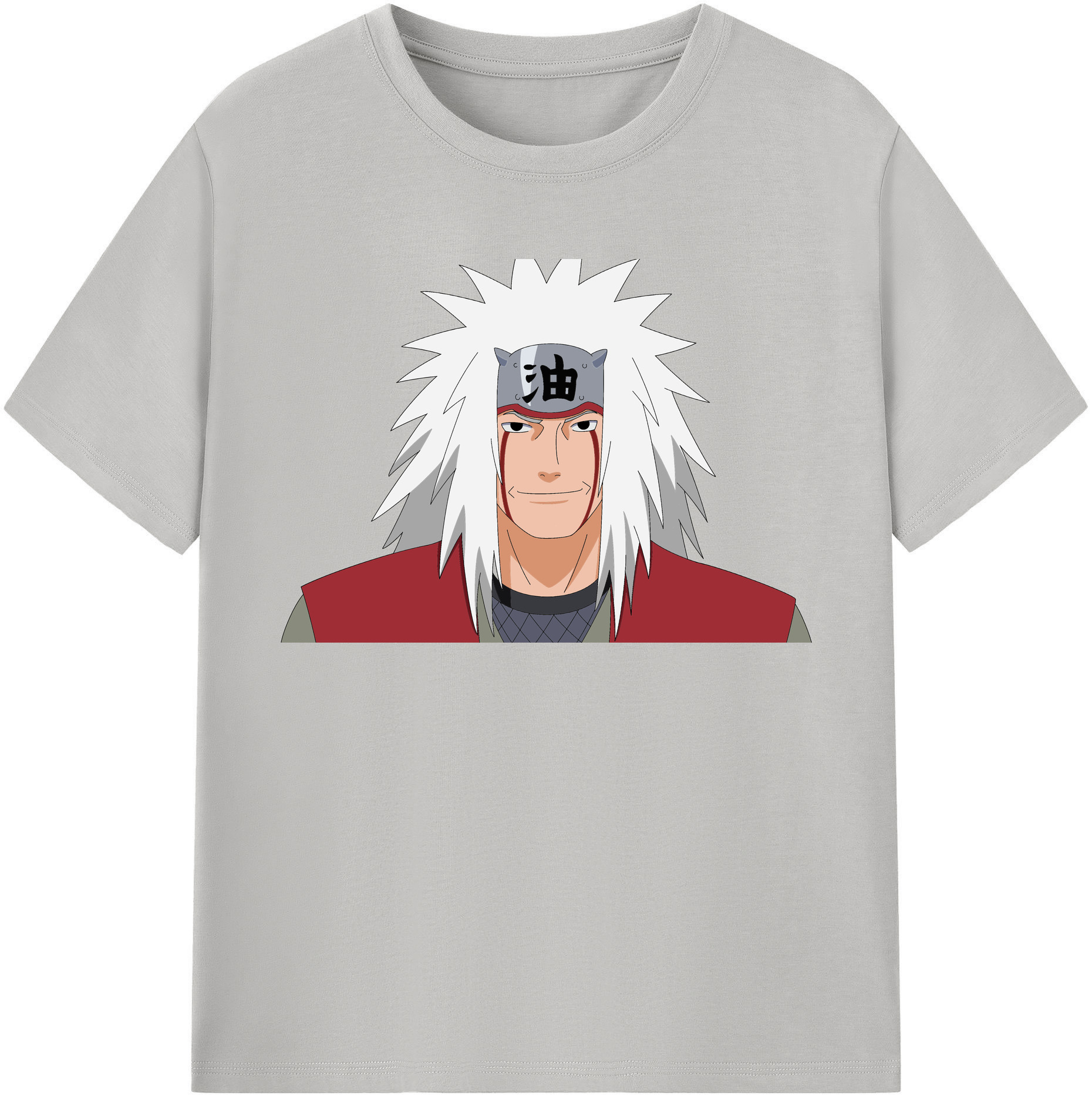 （画像用） NARUTO -ナルト- 自来也（じらいや） Jiraiya 綿100％半袖Tシャツ（フロントプリント）
