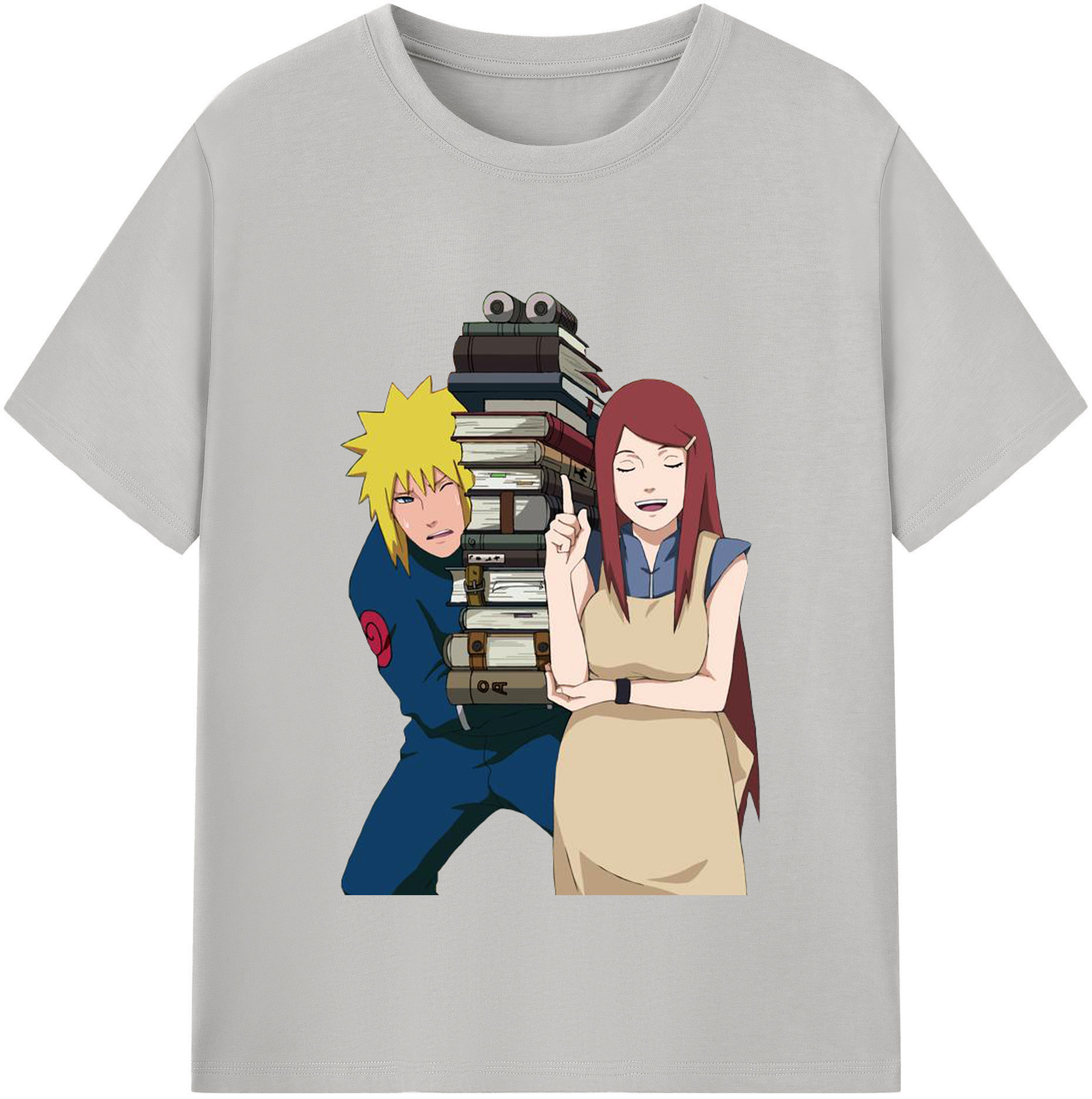 （画像用） NARUTO -ナルト- 波風 ミナト Namikaze Minato 綿100％半袖Tシャツ（フロントプリント）