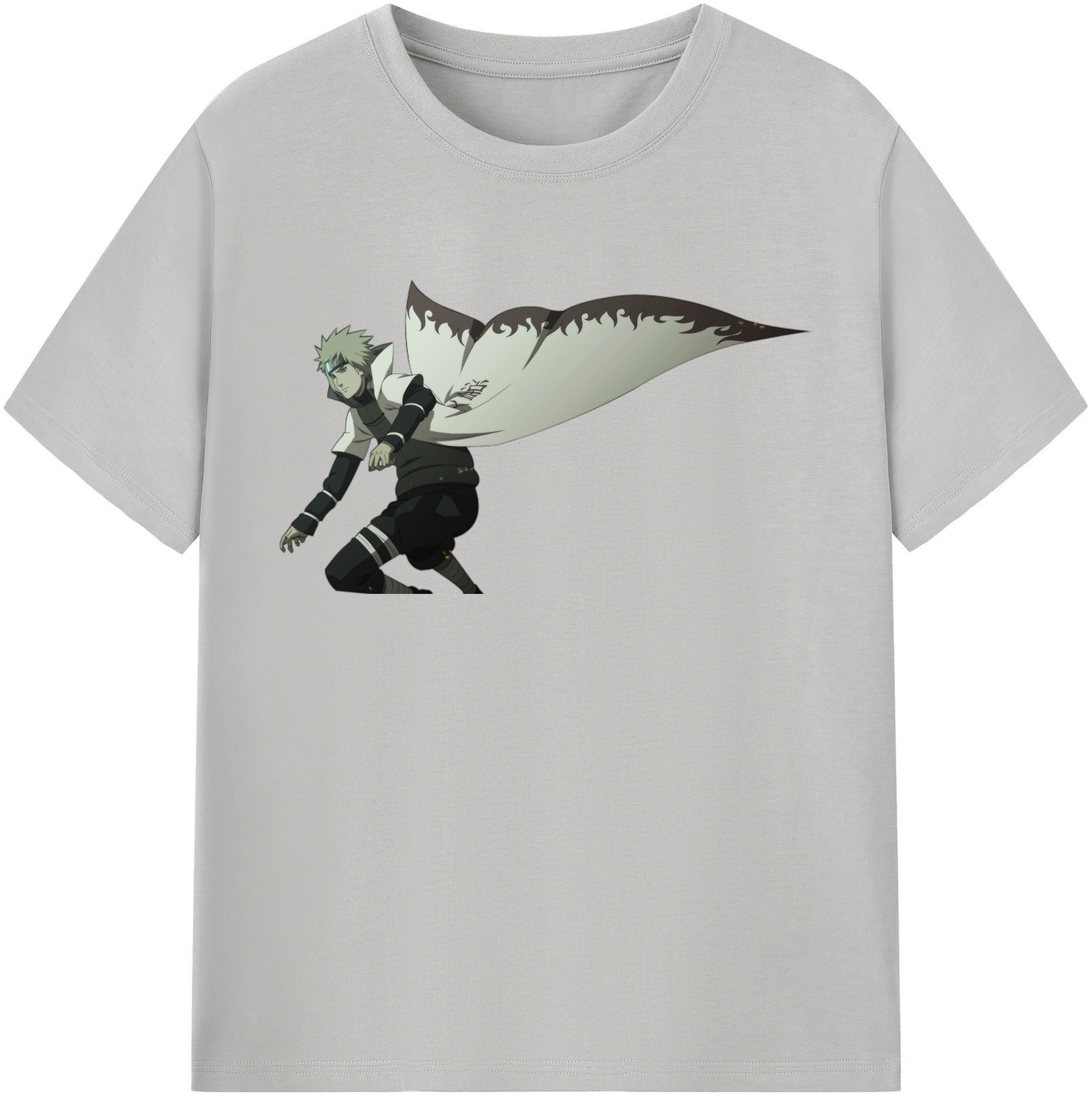 （画像用） NARUTO -ナルト- 波風 ミナト Namikaze Minato 綿100％半袖Tシャツ（フロントプリント）