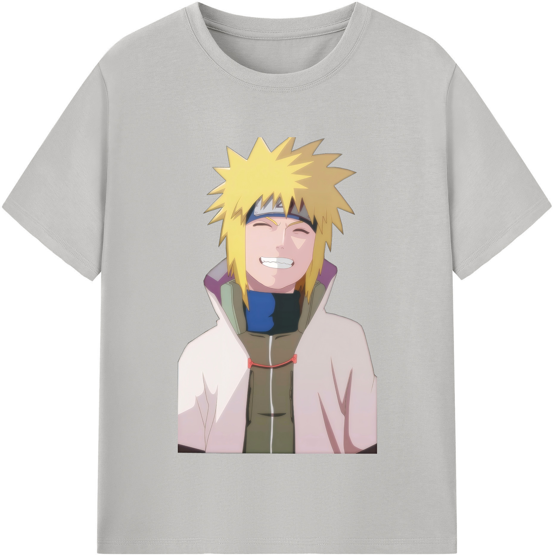 （画像用） NARUTO -ナルト- 波風 ミナト Namikaze Minato 綿100％半袖Tシャツ（フロントプリント）