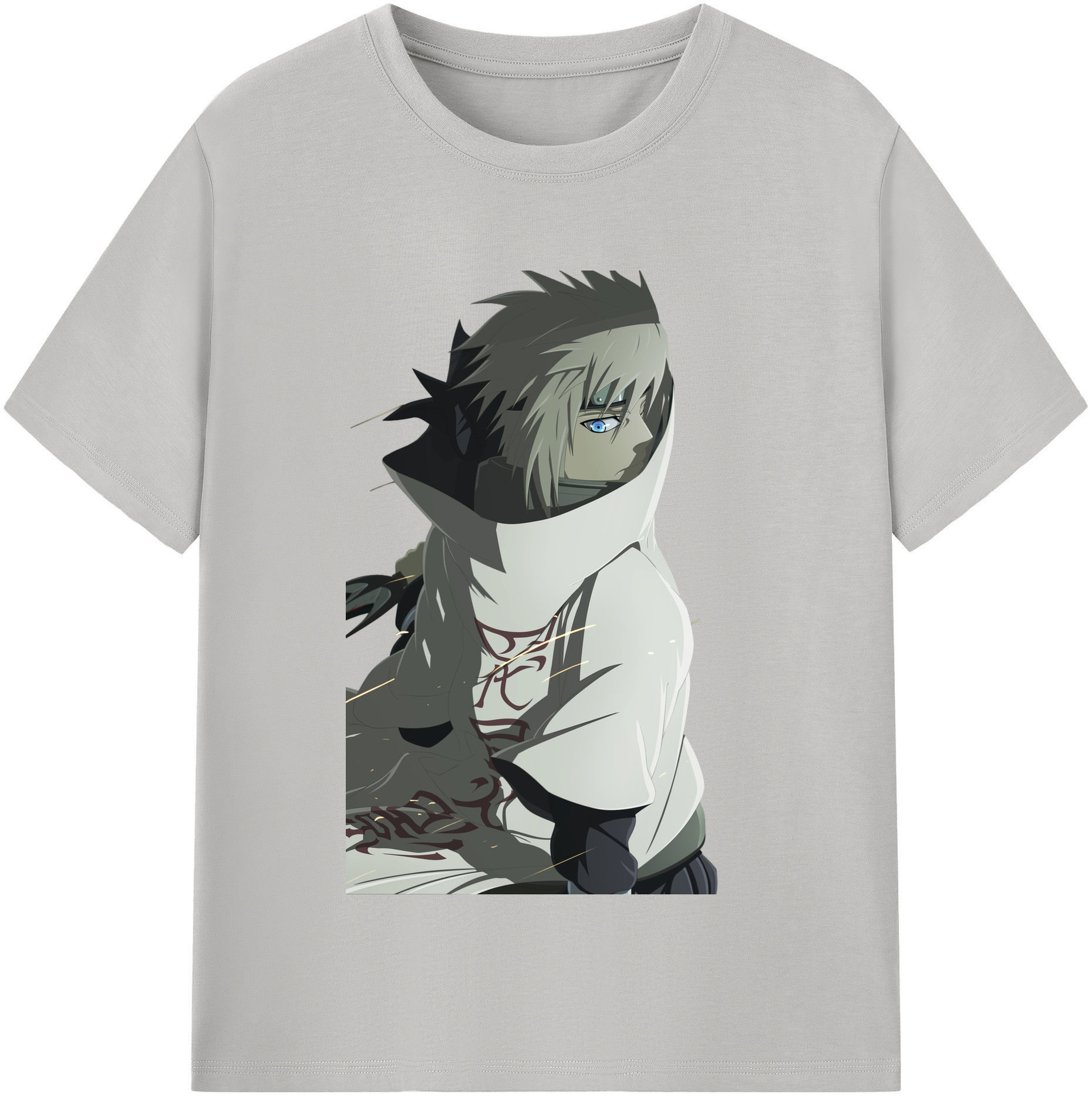 （画像用） NARUTO -ナルト- 波風 ミナト Namikaze Minato 綿100％半袖Tシャツ（フロントプリント）