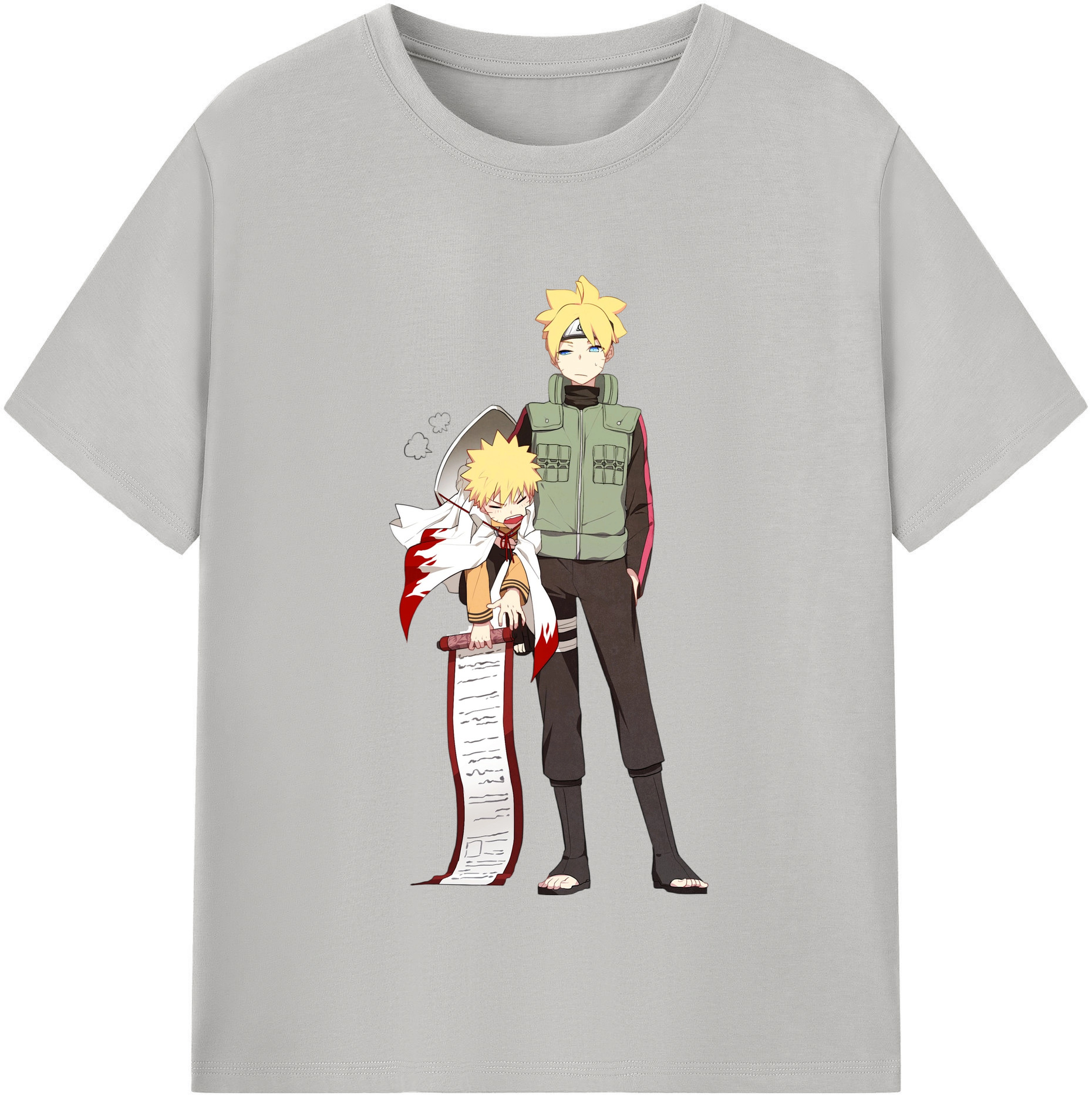 （画像用） NARUTO -ナルト- 波風 ミナト Namikaze Minato 綿100％半袖Tシャツ（フロントプリント）