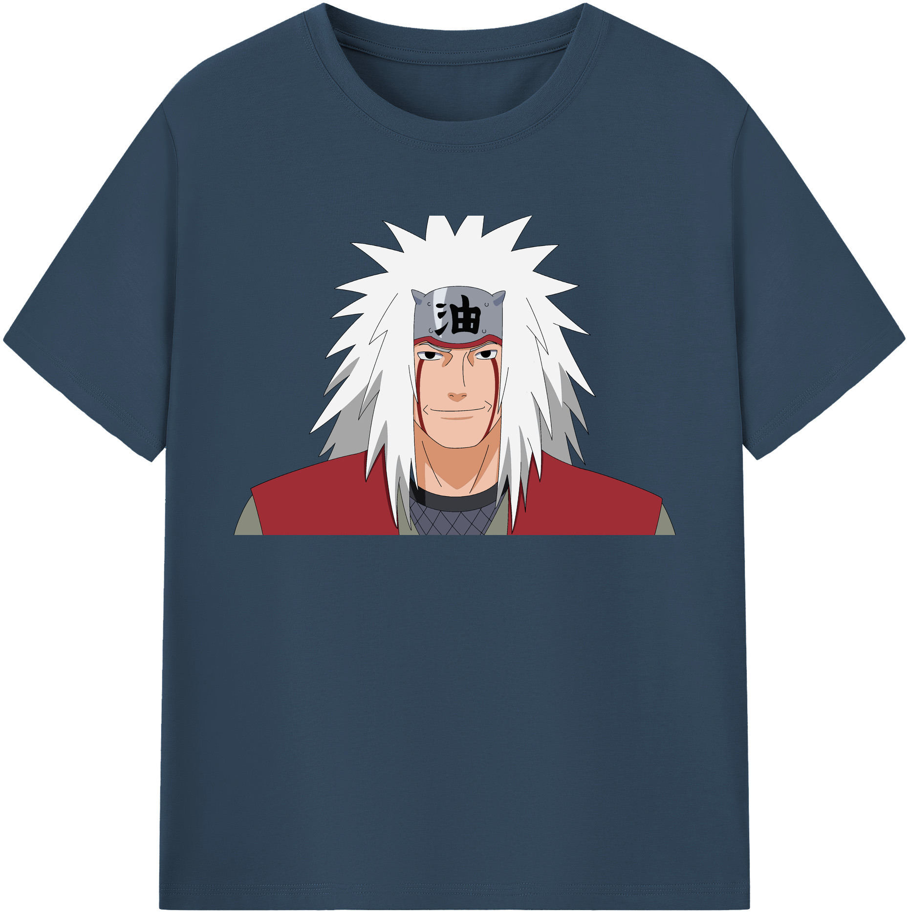 （画像用） NARUTO -ナルト- 自来也（じらいや） Jiraiya 綿100％半袖Tシャツ（フロントプリント）