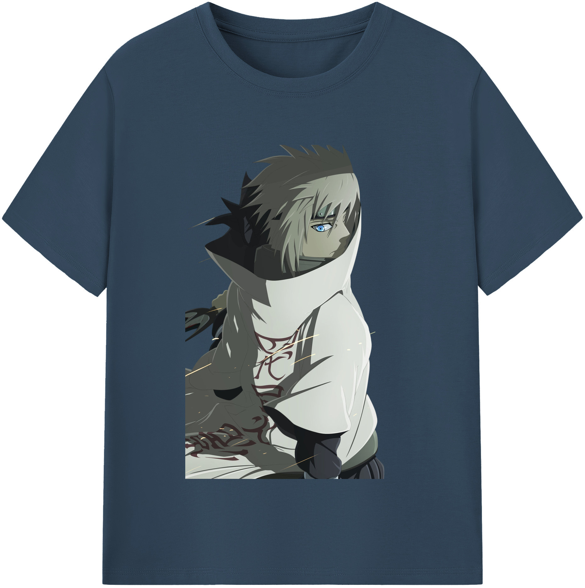（画像用） NARUTO -ナルト- 波風 ミナト Namikaze Minato 綿100％半袖Tシャツ（フロントプリント）