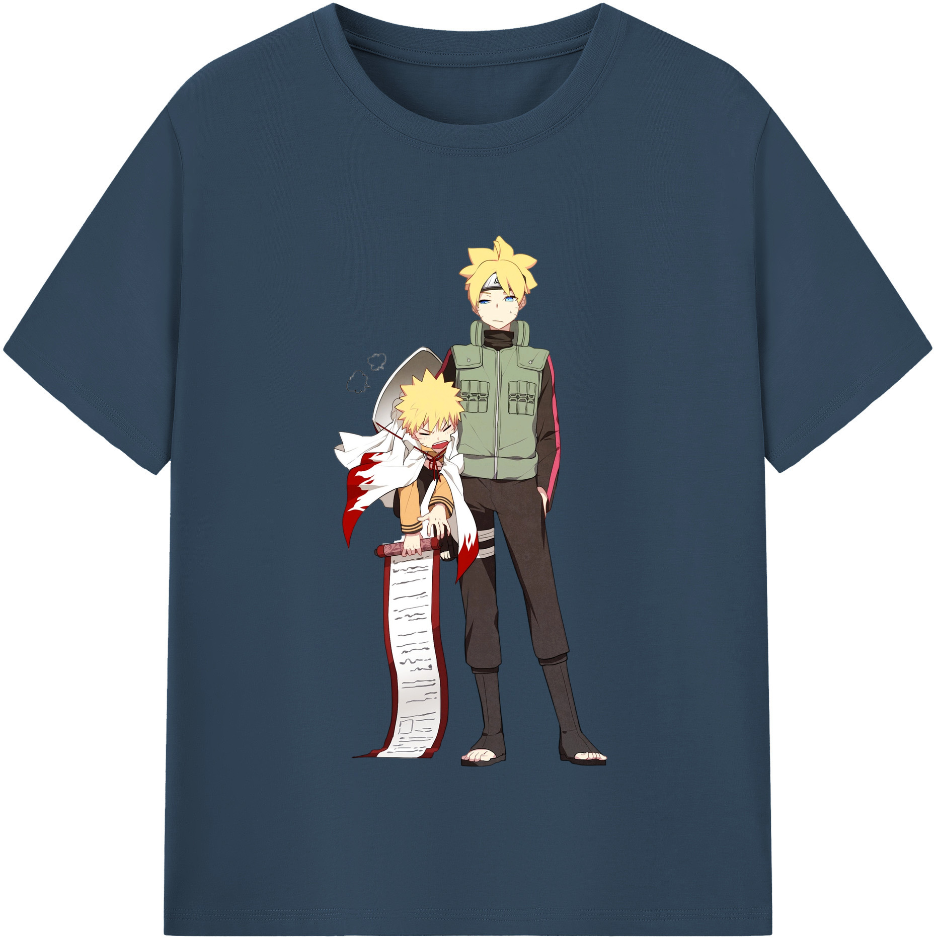 （画像用） NARUTO -ナルト- 波風 ミナト Namikaze Minato 綿100％半袖Tシャツ（フロントプリント）