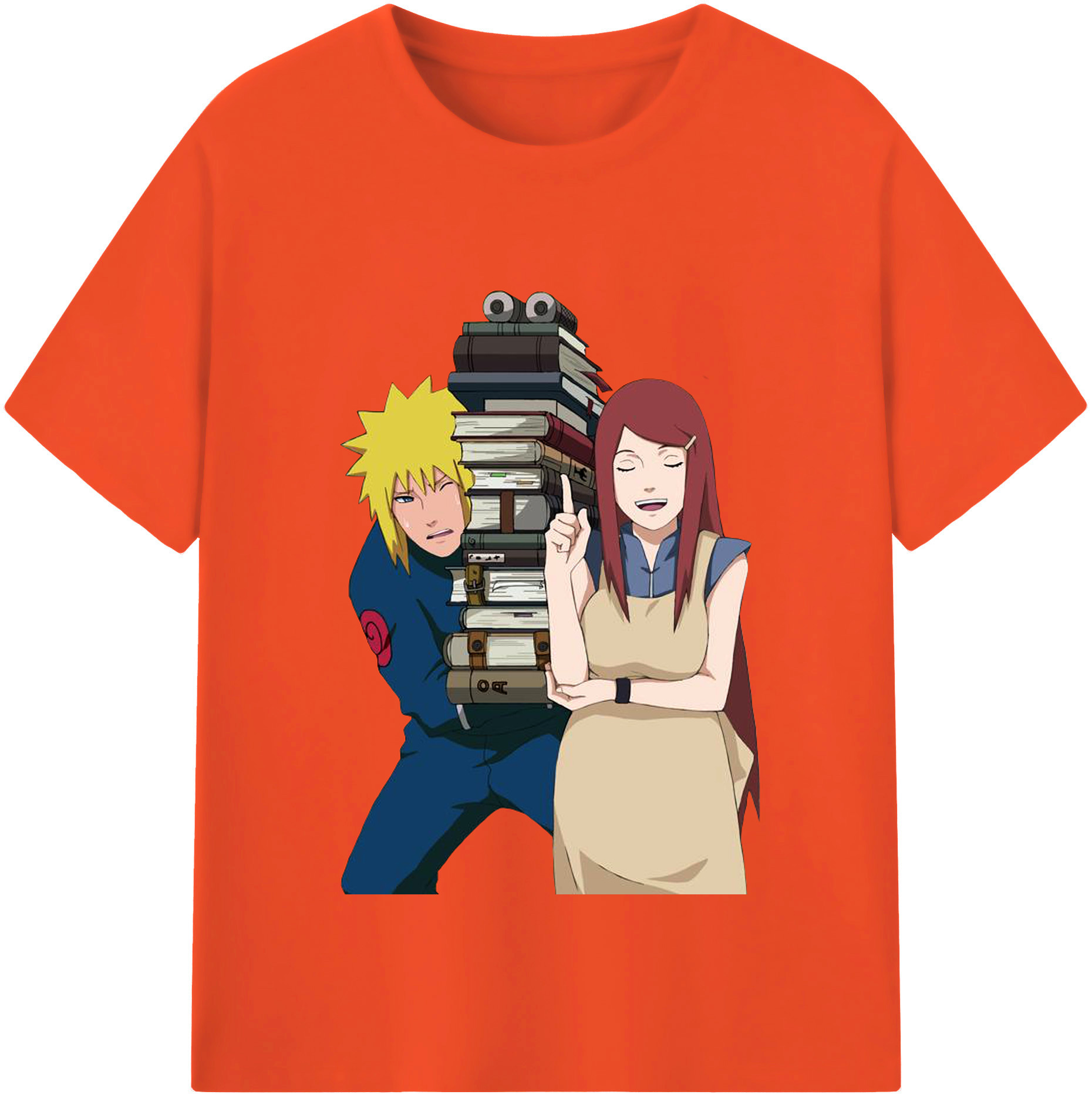 （画像用） NARUTO -ナルト- 波風 ミナト Namikaze Minato 綿100％半袖Tシャツ（フロントプリント）