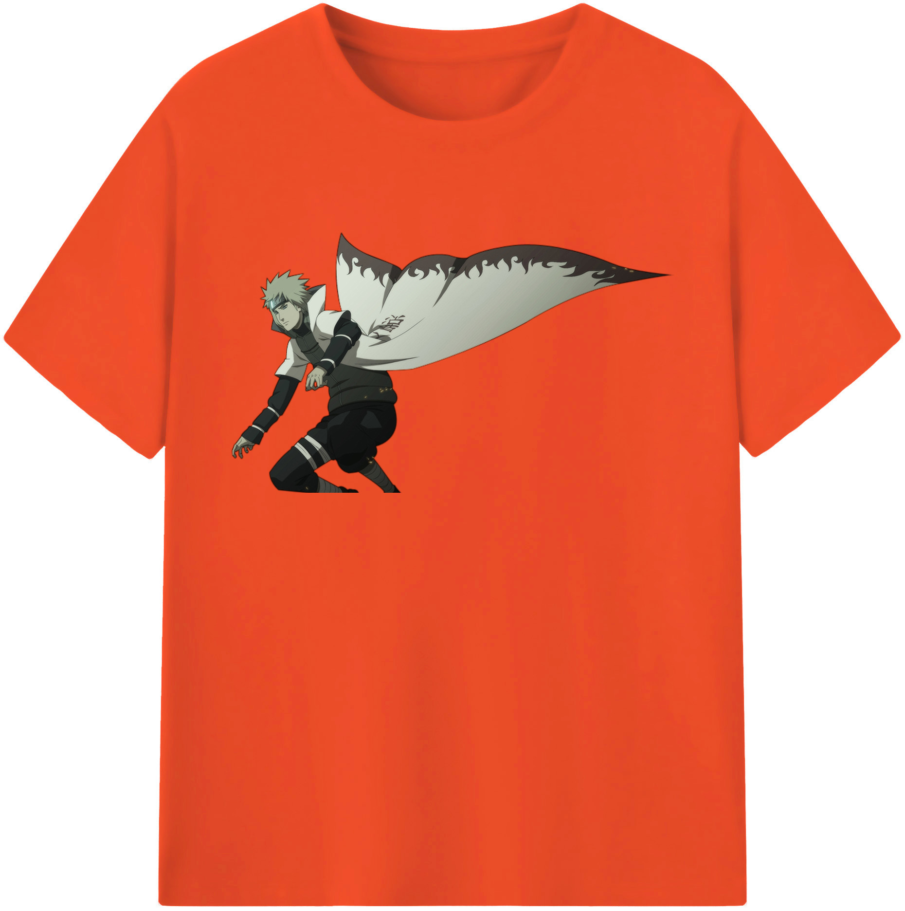 （画像用） NARUTO -ナルト- 波風 ミナト Namikaze Minato 綿100％半袖Tシャツ（フロントプリント）