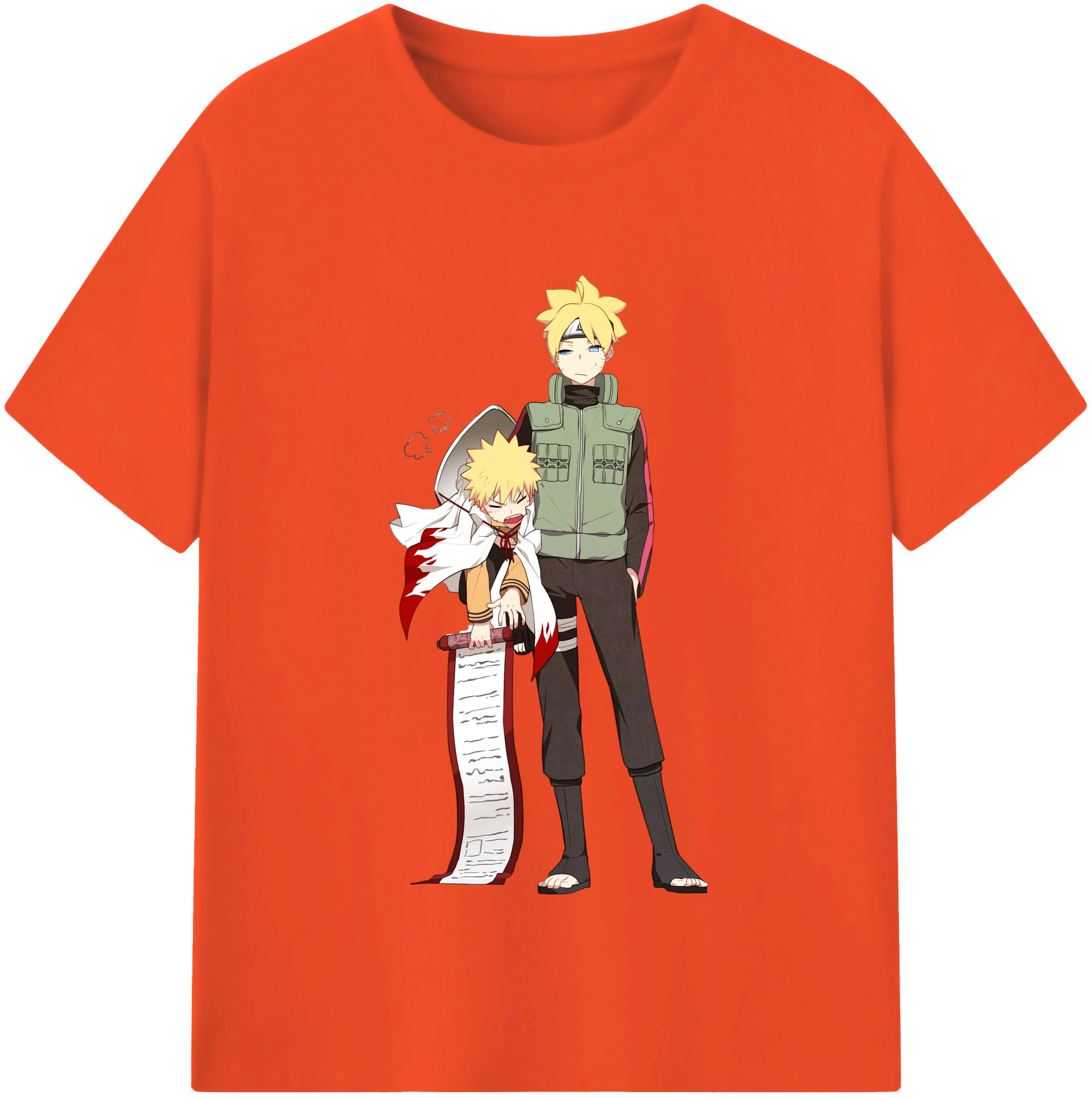 （画像用） NARUTO -ナルト- 波風 ミナト Namikaze Minato 綿100％半袖Tシャツ（フロントプリント）
