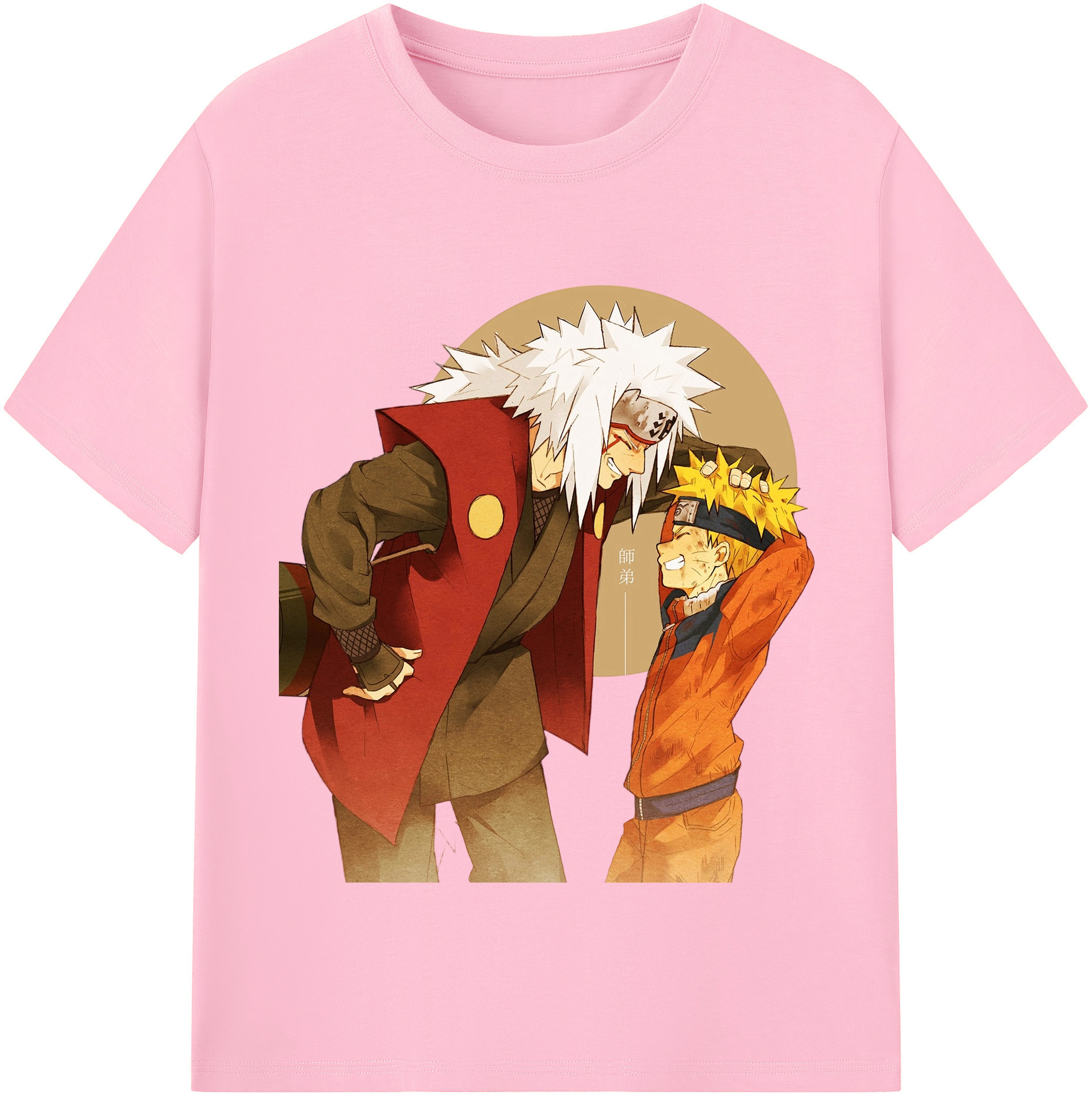 （画像用） NARUTO -ナルト- 自来也（じらいや） Jiraiya 綿100％半袖Tシャツ（フロントプリント）