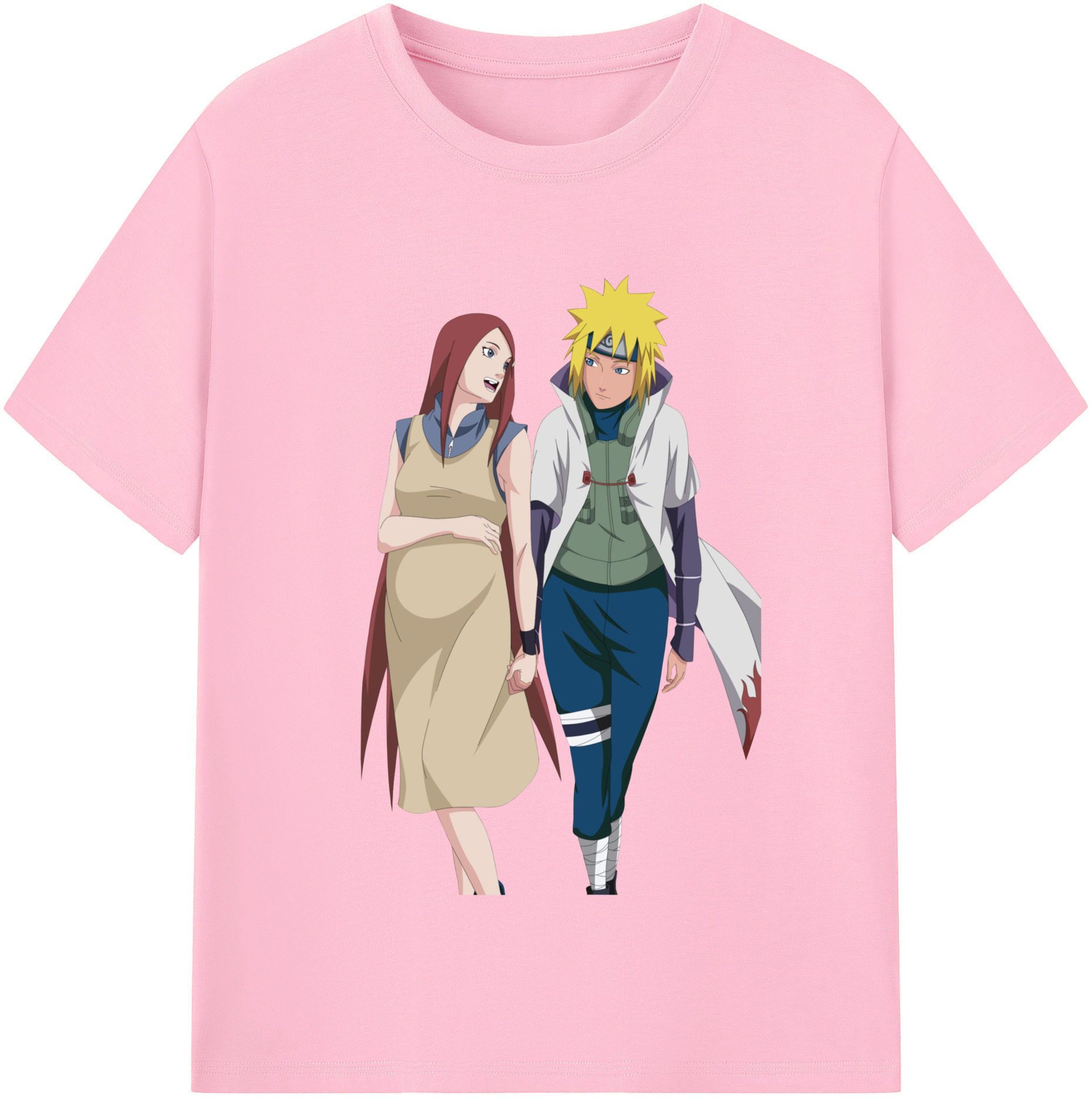 （画像用） NARUTO -ナルト- 波風 ミナト Namikaze Minato 綿100％半袖Tシャツ（フロントプリント）