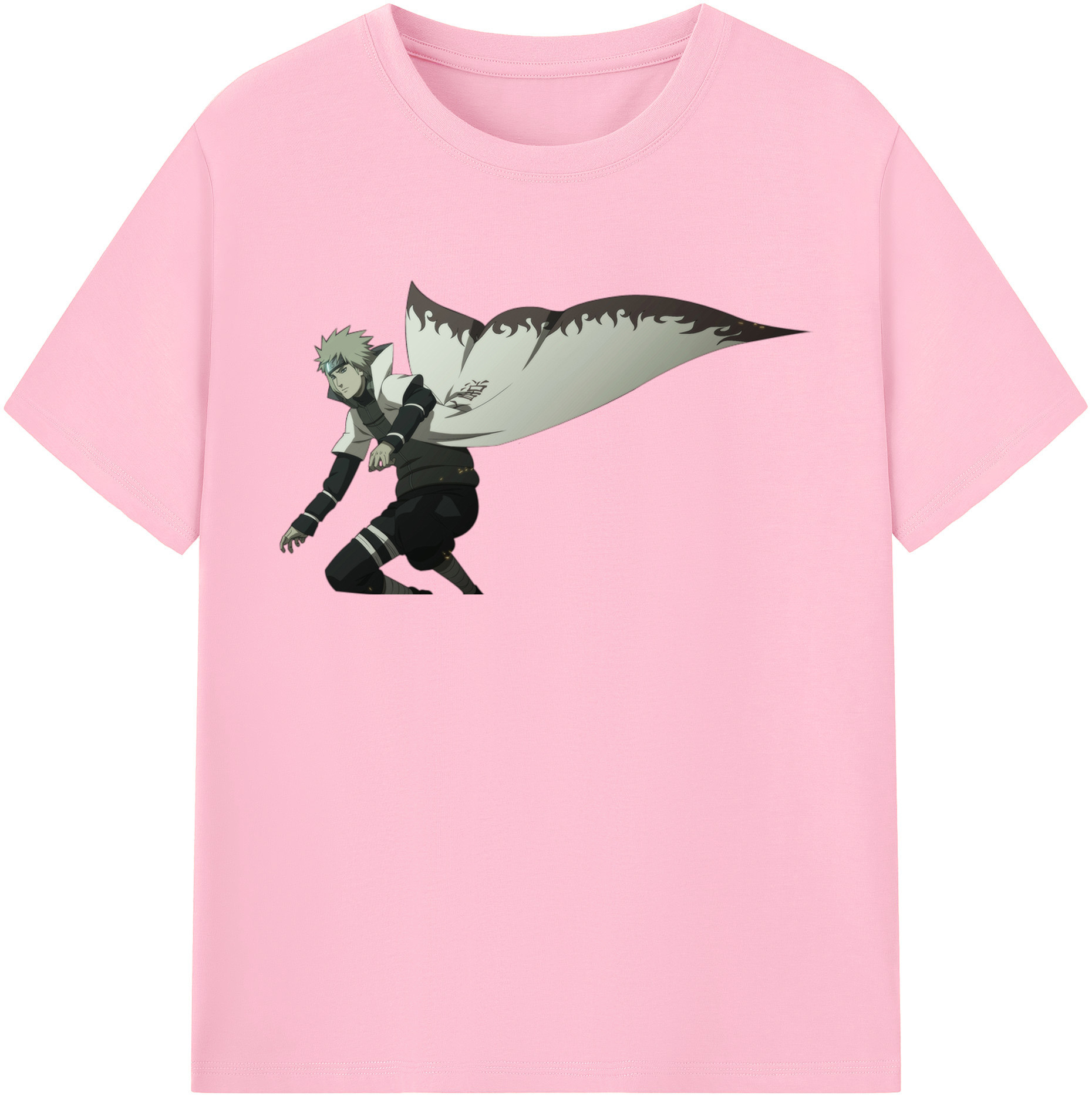 （画像用） NARUTO -ナルト- 波風 ミナト Namikaze Minato 綿100％半袖Tシャツ（フロントプリント）