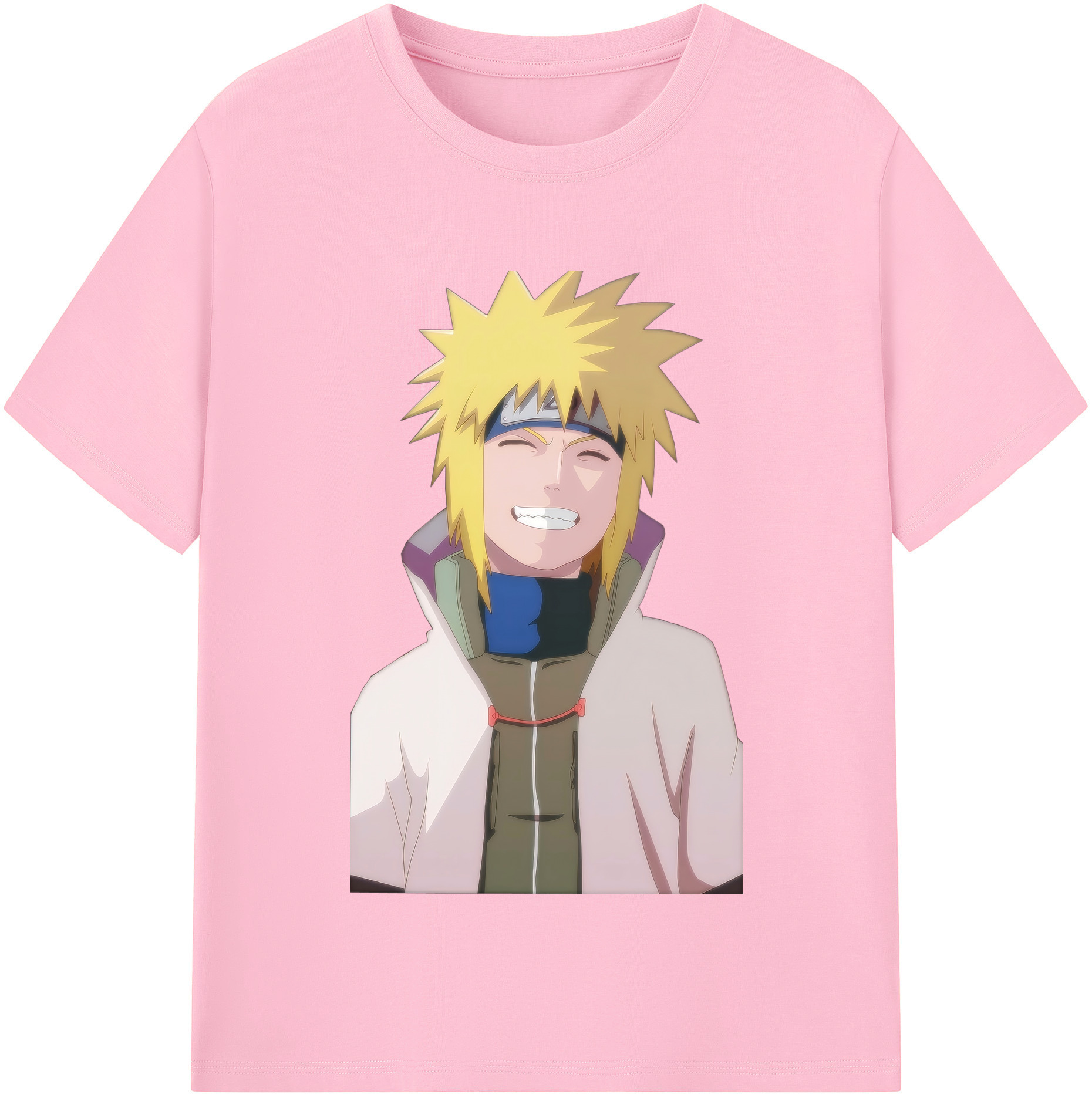 （画像用） NARUTO -ナルト- 波風 ミナト Namikaze Minato 綿100％半袖Tシャツ（フロントプリント）