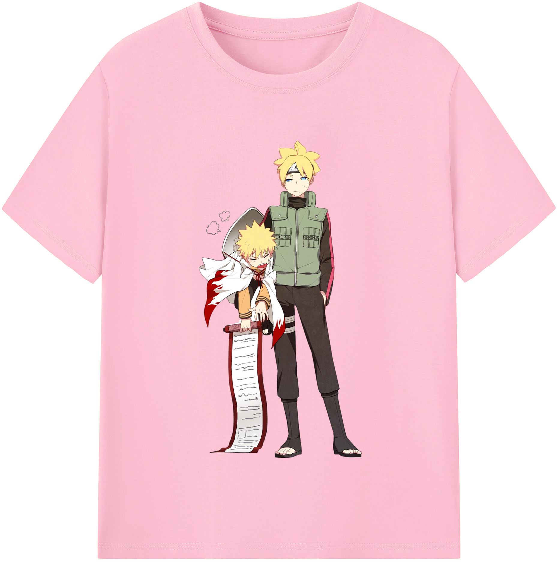 （画像用） NARUTO -ナルト- 波風 ミナト Namikaze Minato 綿100％半袖Tシャツ（フロントプリント）