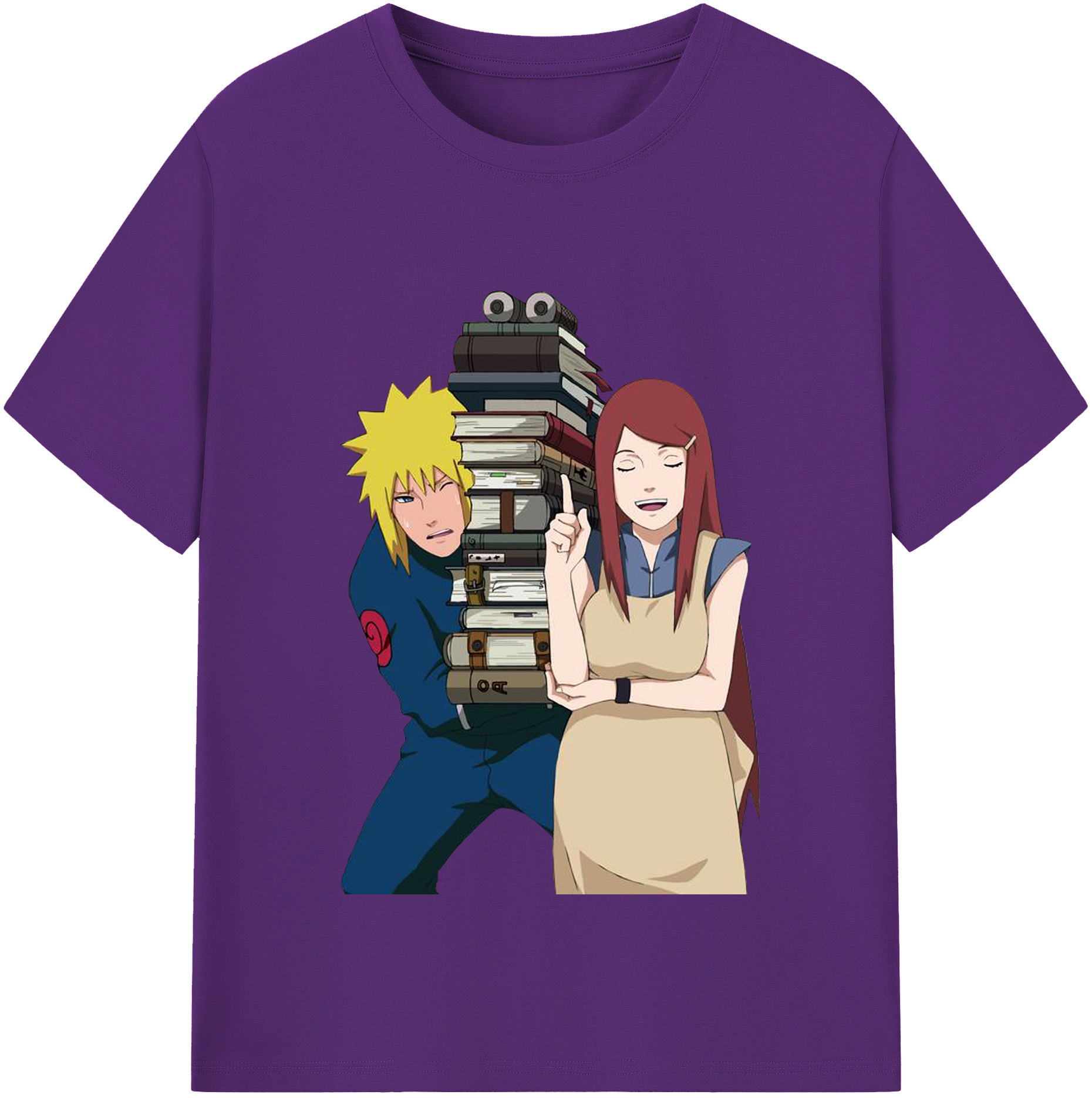 （画像用） NARUTO -ナルト- 波風 ミナト Namikaze Minato 綿100％半袖Tシャツ（フロントプリント）