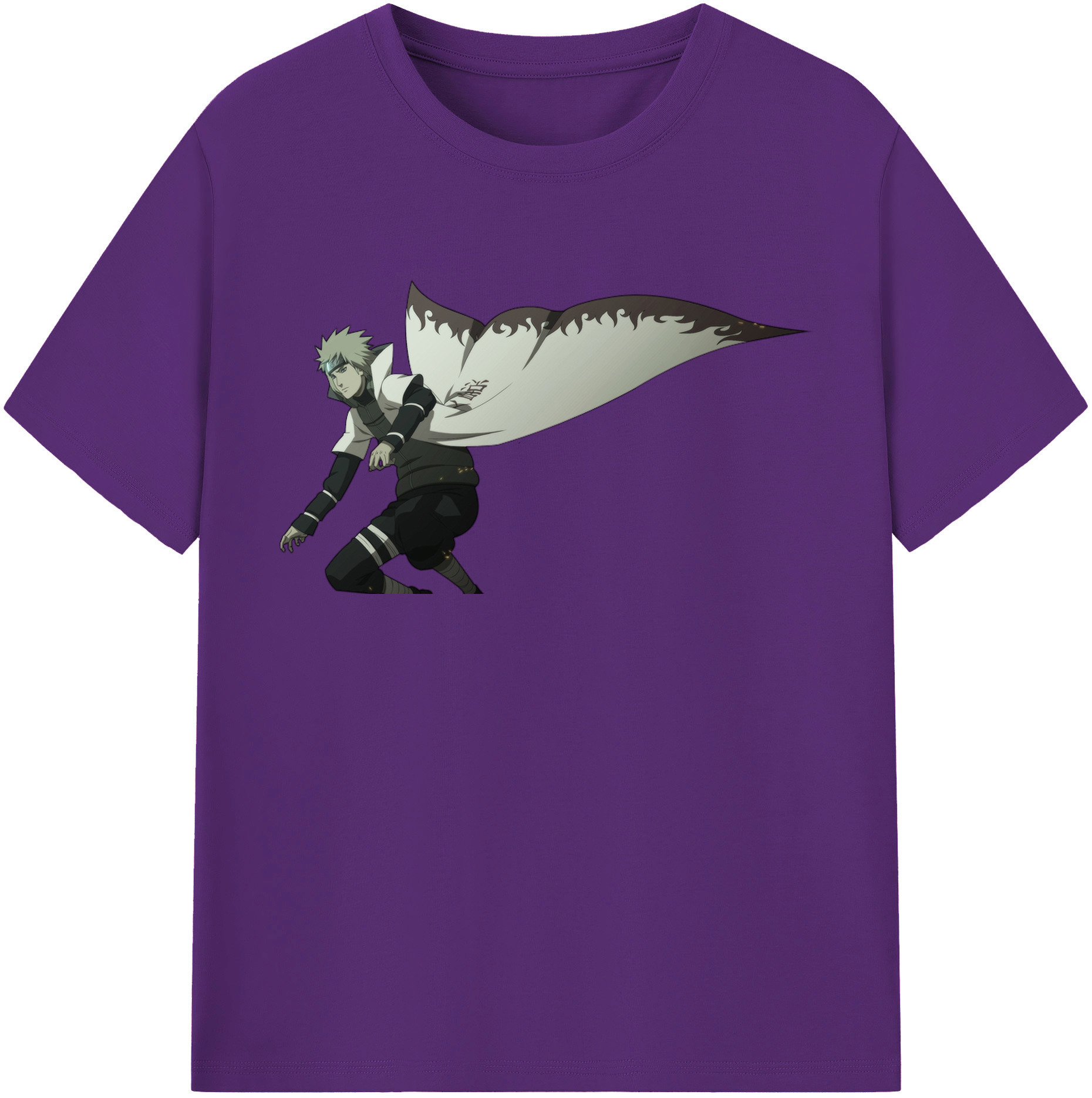 （画像用） NARUTO -ナルト- 波風 ミナト Namikaze Minato 綿100％半袖Tシャツ（フロントプリント）