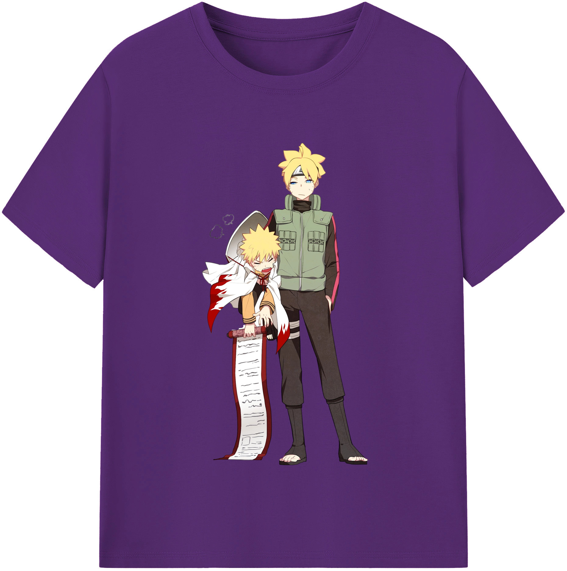 （画像用） NARUTO -ナルト- 波風 ミナト Namikaze Minato 綿100％半袖Tシャツ（フロントプリント）