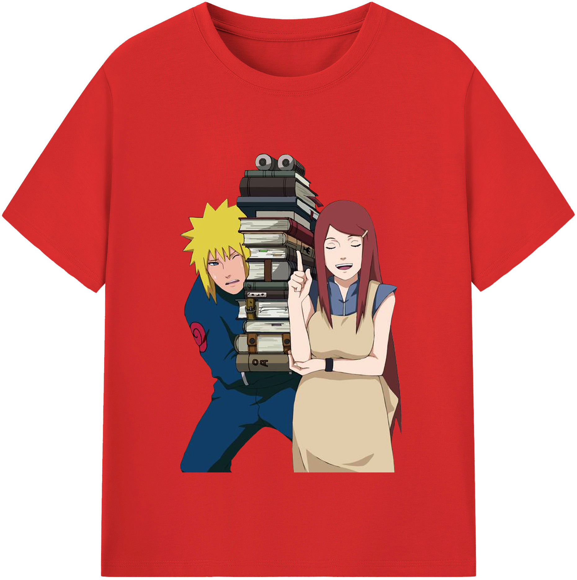 （画像用） NARUTO -ナルト- 波風 ミナト Namikaze Minato 綿100％半袖Tシャツ（フロントプリント）