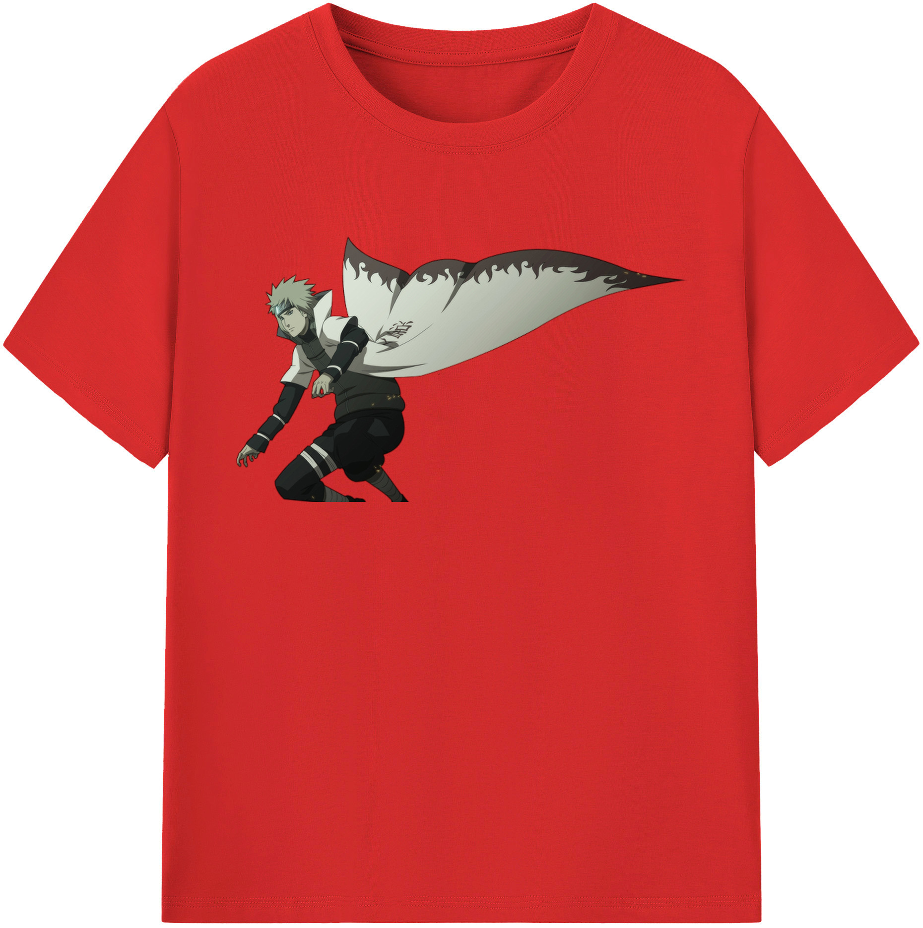 （画像用） NARUTO -ナルト- 波風 ミナト Namikaze Minato 綿100％半袖Tシャツ（フロントプリント）