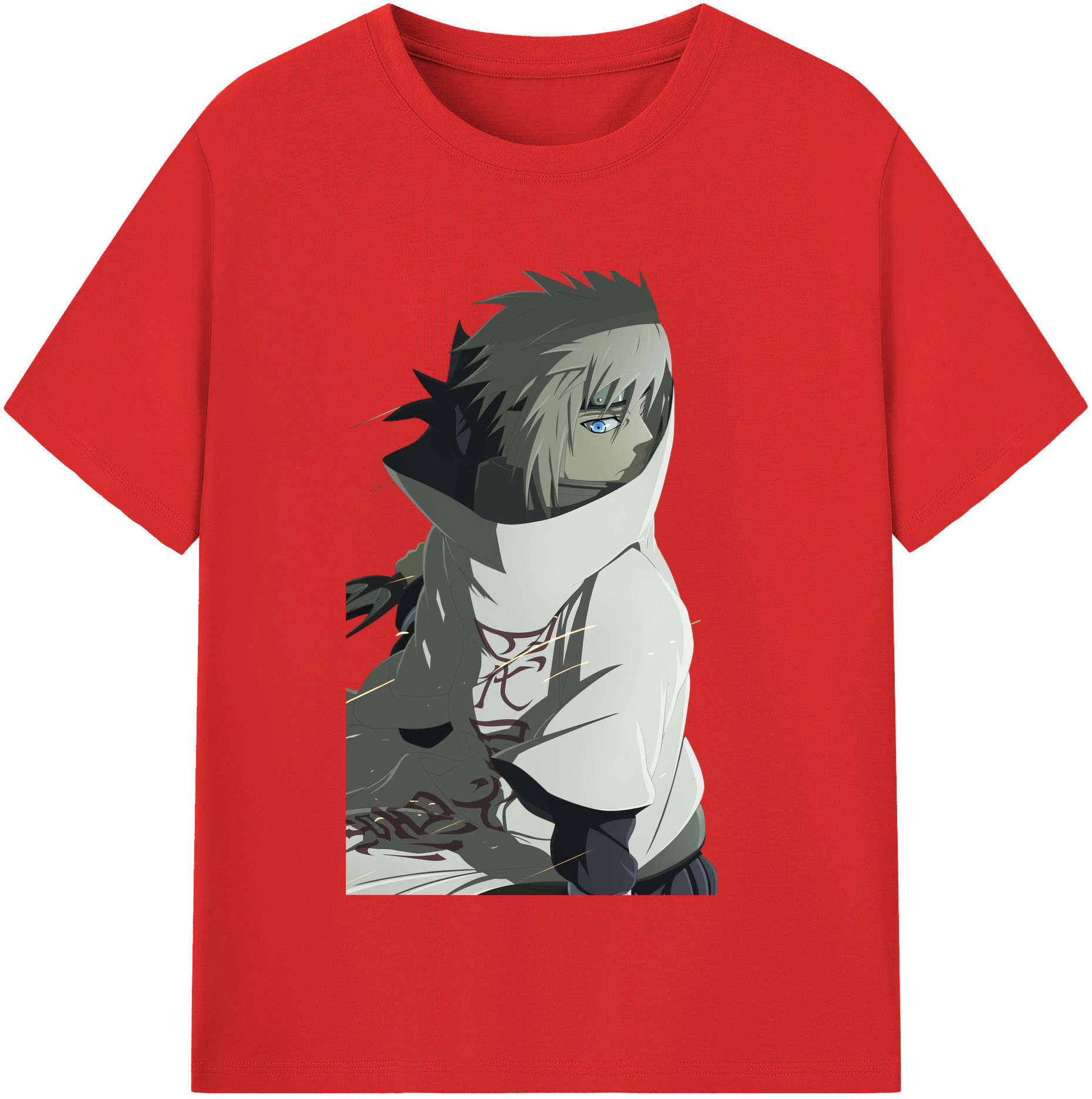 （画像用） NARUTO -ナルト- 波風 ミナト Namikaze Minato 綿100％半袖Tシャツ（フロントプリント）
