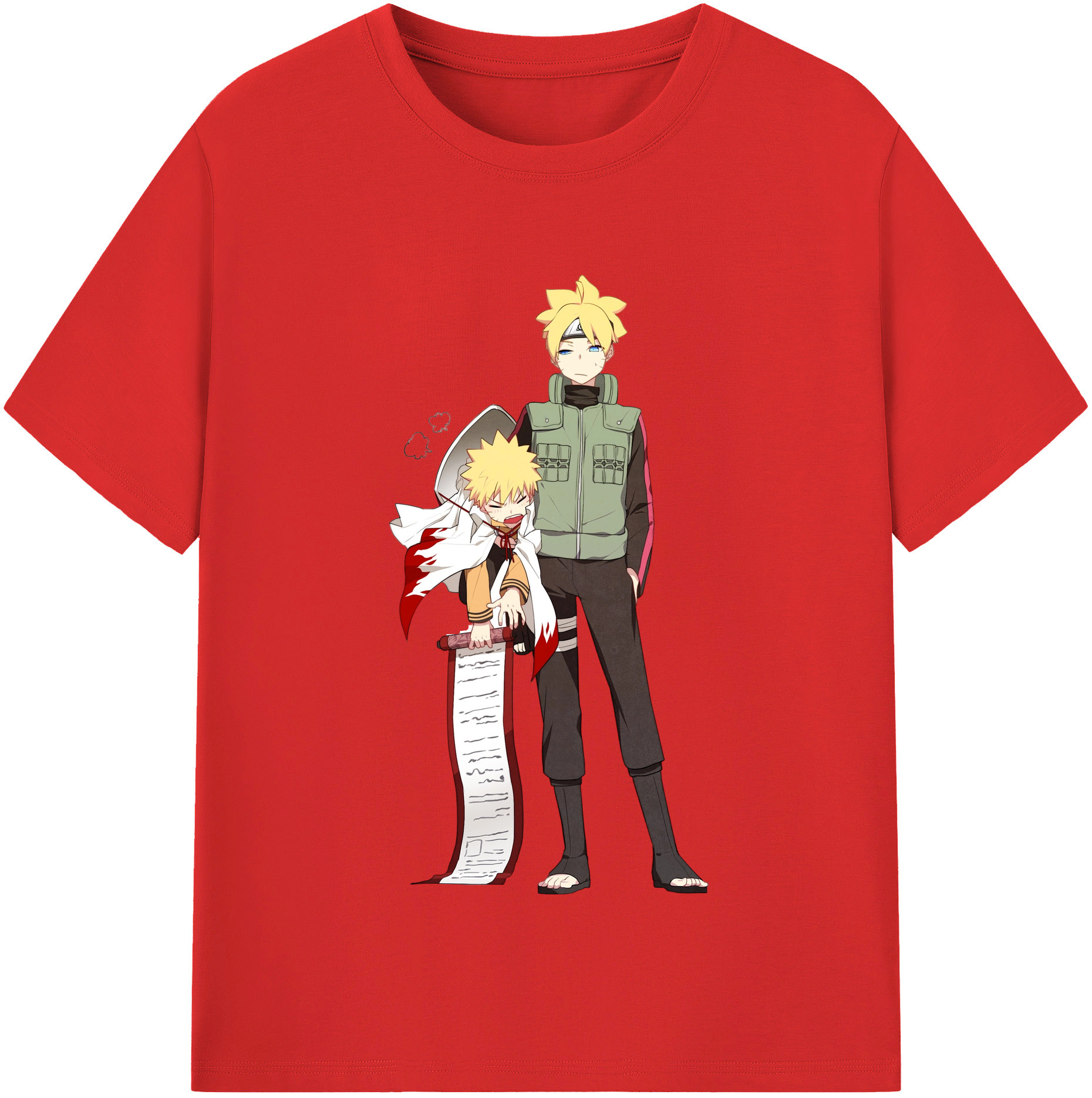 （画像用） NARUTO -ナルト- 波風 ミナト Namikaze Minato 綿100％半袖Tシャツ（フロントプリント）